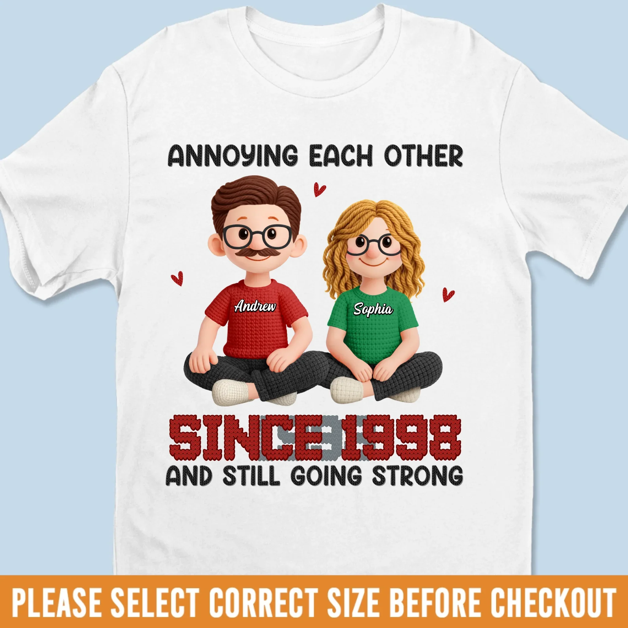 Custom Unisex T-shirt, Premium T-shirt, Hoodie - Personalized Anniversary Wedding Gifts For Husband And Wife, Him And Her - Love That Stays Soft - Image 7