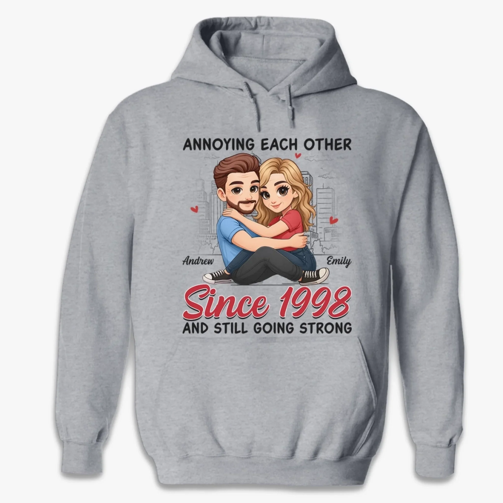 Custom Unisex T-shirt, Premium T-shirt, Hoodie - Personalized Anniversary Wedding Gifts For Husband And Wife, Him And Her - Together Feels Just Right - Image 6