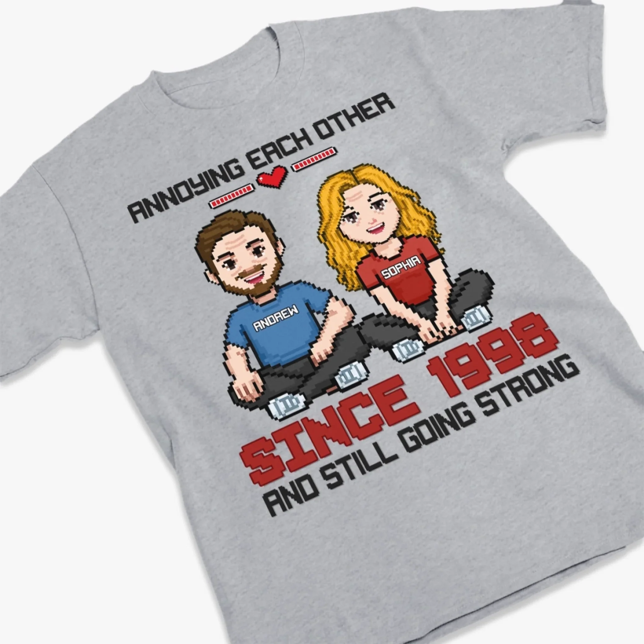 Custom Unisex T-shirt, Premium T-shirt, Hoodie - Personalized Anniversary Wedding Gifts For Husband And Wife, Him And Her - We Belong Right Here - Image 3
