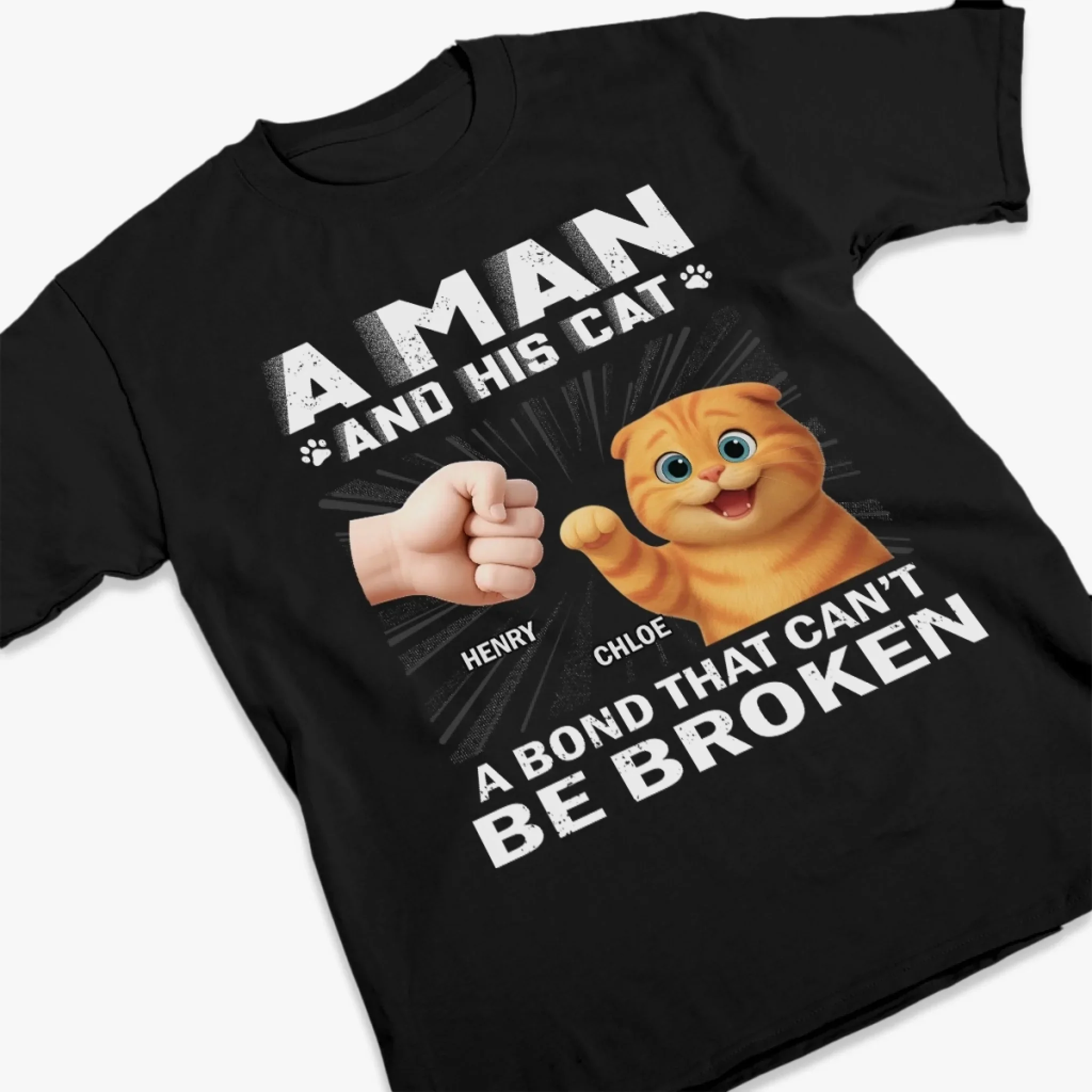 Custom Unisex T-shirt, Premium T-shirt, Hoodie - Personalized Birthday Gifts For Cat Lovers, Cat Mom And Dad - Chosen By Cats Daily - Image 3