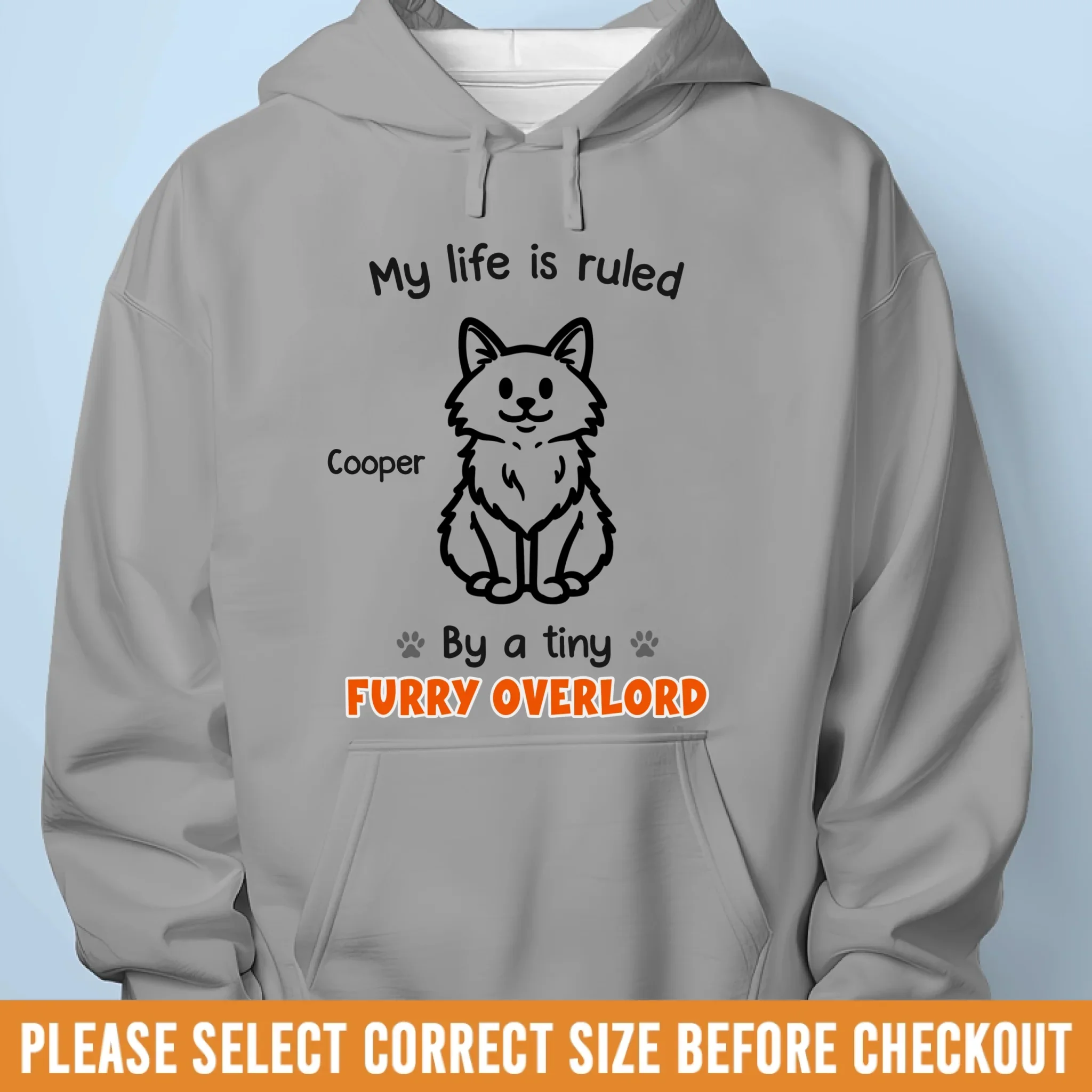 Custom Unisex T-shirt, Premium T-shirt, Hoodie - Personalized Birthday Gifts For Cat Lovers, Cat Mom And Dad - Ruled By Tiny Bosses - Image 7