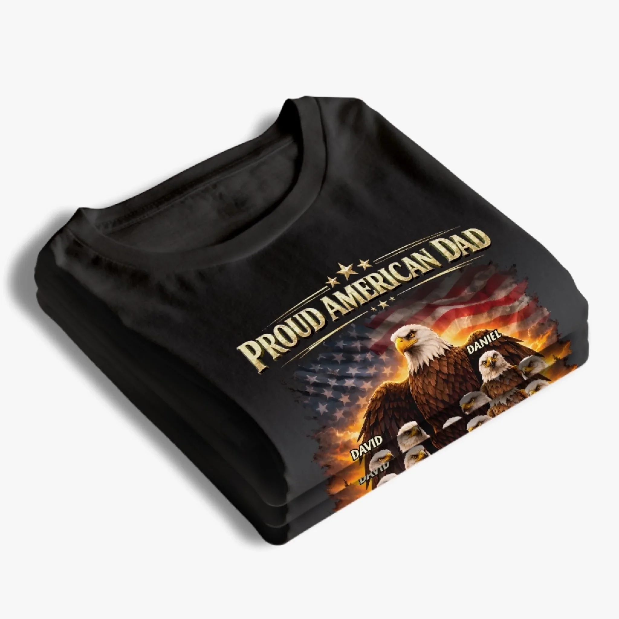 Custom Unisex T-shirt, Premium T-shirt, Hoodie - Personalized Birthday Gifts For Dad, Grandpa - Father My Guiding Light - Image 4