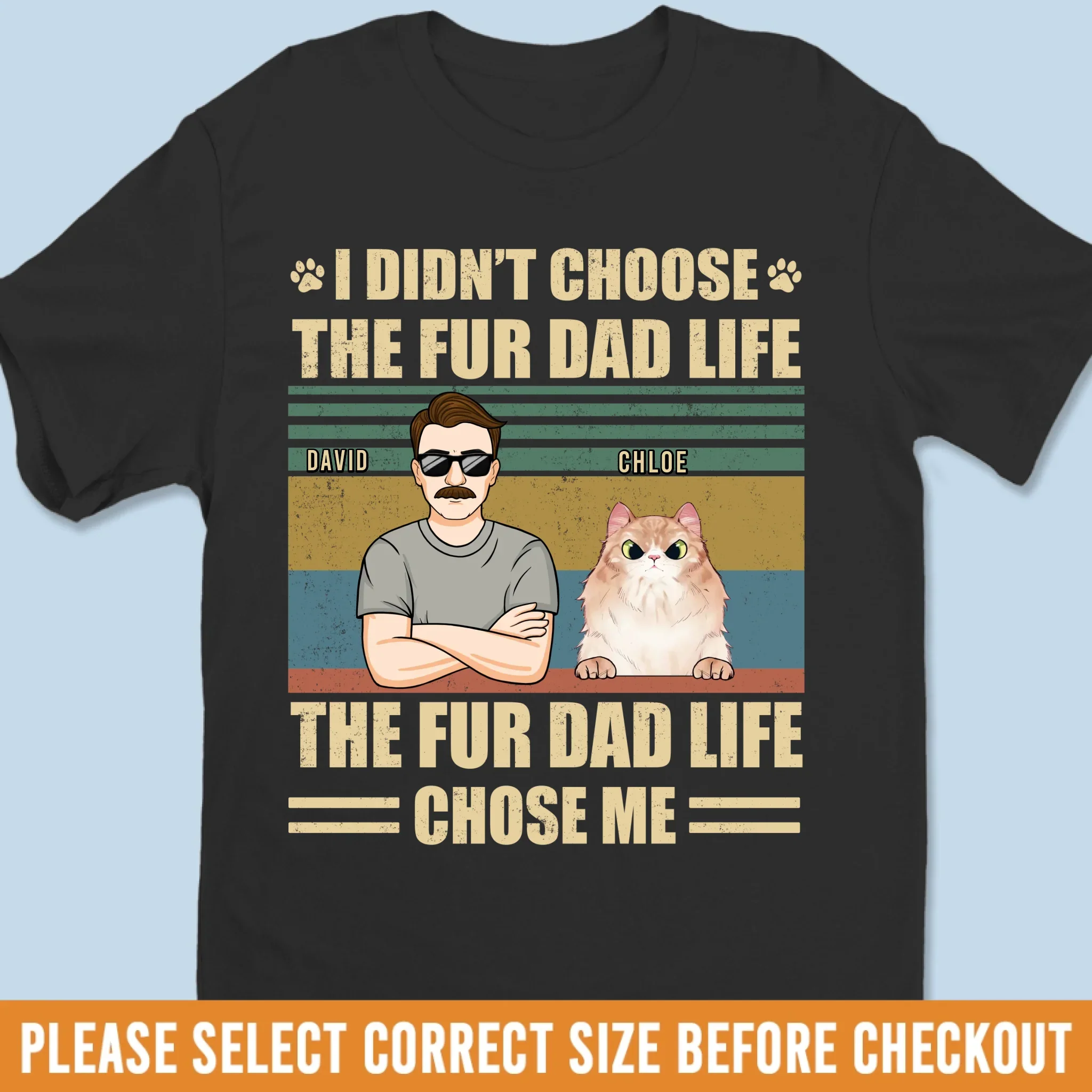 Custom Unisex T-shirt, Premium T-shirt, Hoodie - Personalized Birthday Gifts For Dog Cat Lovers, Dog Dad And Mom, Cat Owners - The Real Bosses Are Furry - Image 2