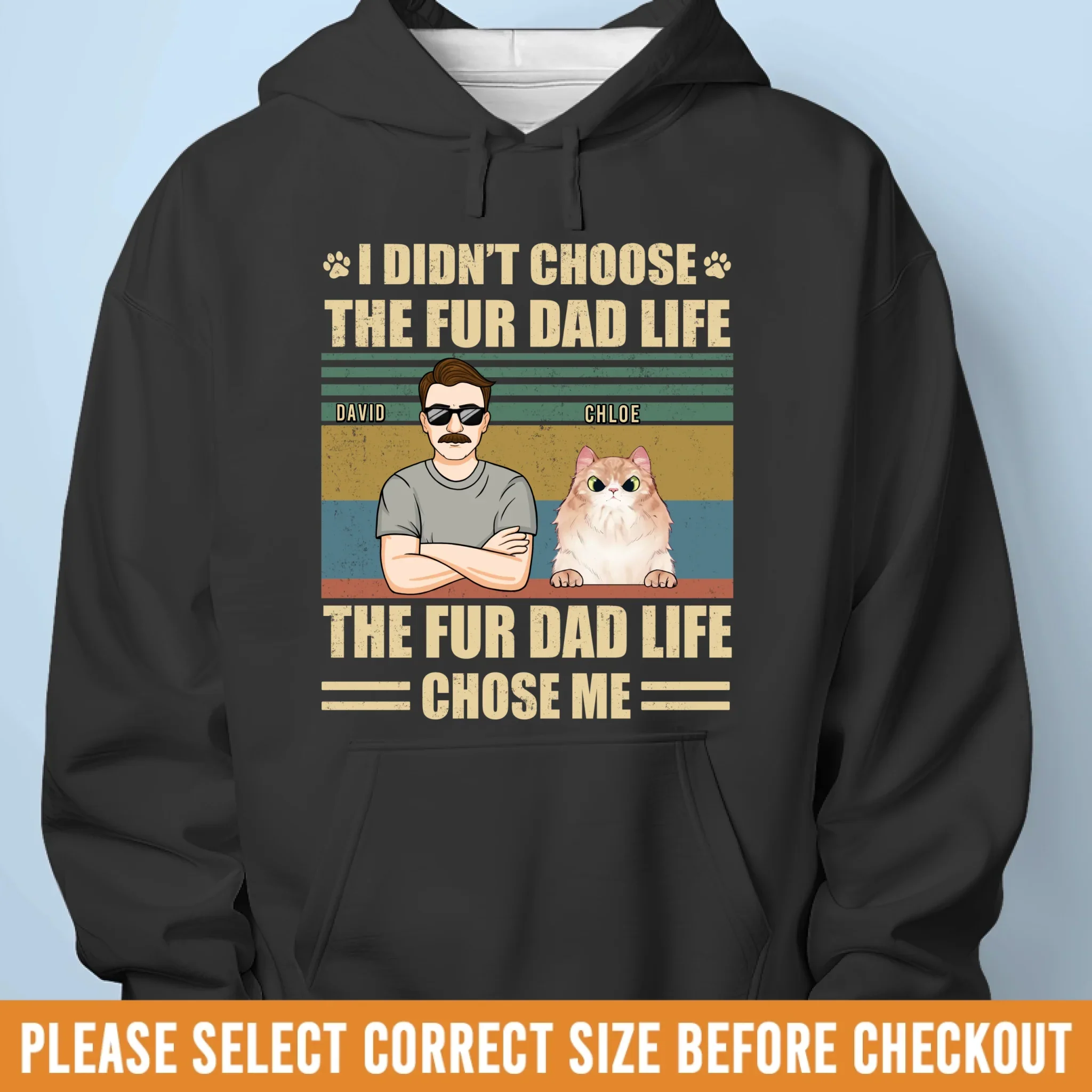 Custom Unisex T-shirt, Premium T-shirt, Hoodie - Personalized Birthday Gifts For Dog Cat Lovers, Dog Dad And Mom, Cat Owners - The Real Bosses Are Furry - Image 7