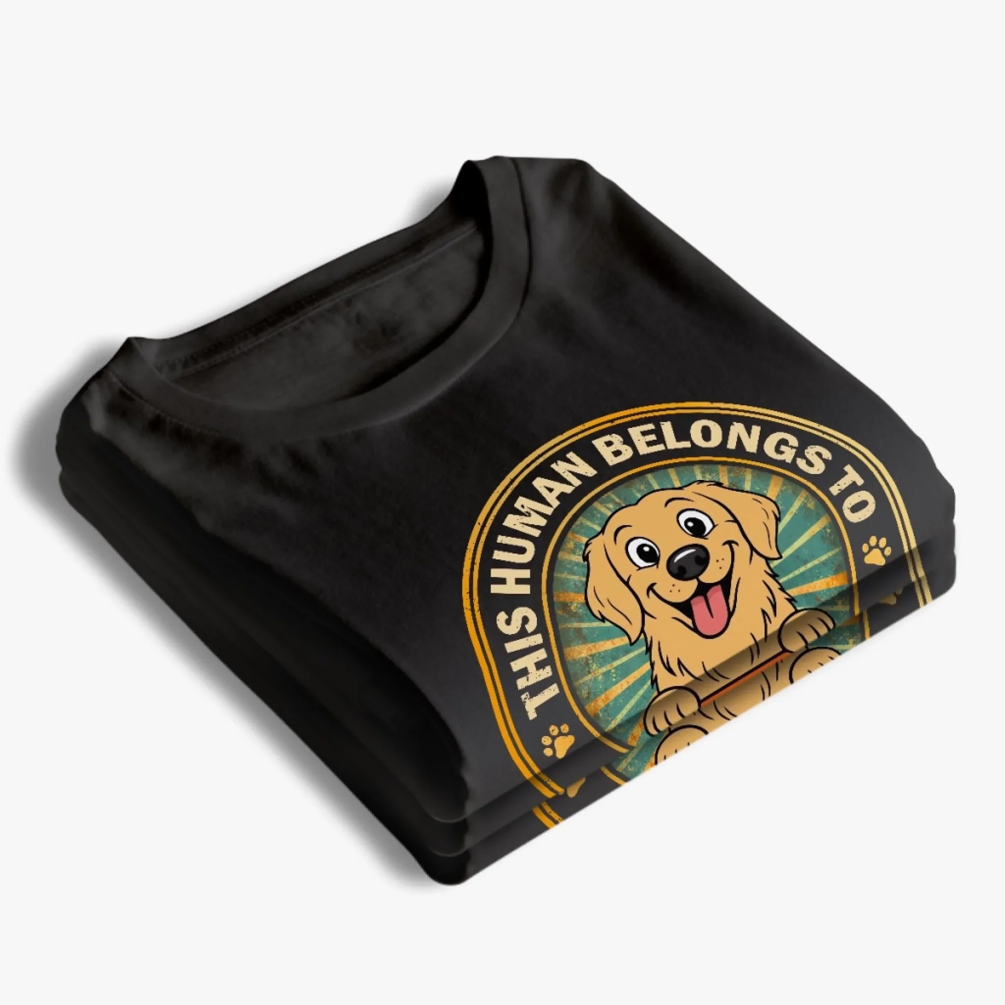 Custom Unisex T-shirt, Premium T-shirt, Hoodie - Personalized Birthday Gifts For Dog Lovers, Dog Dad And Mom - Boss Energy, Fluffy Edition - Image 4