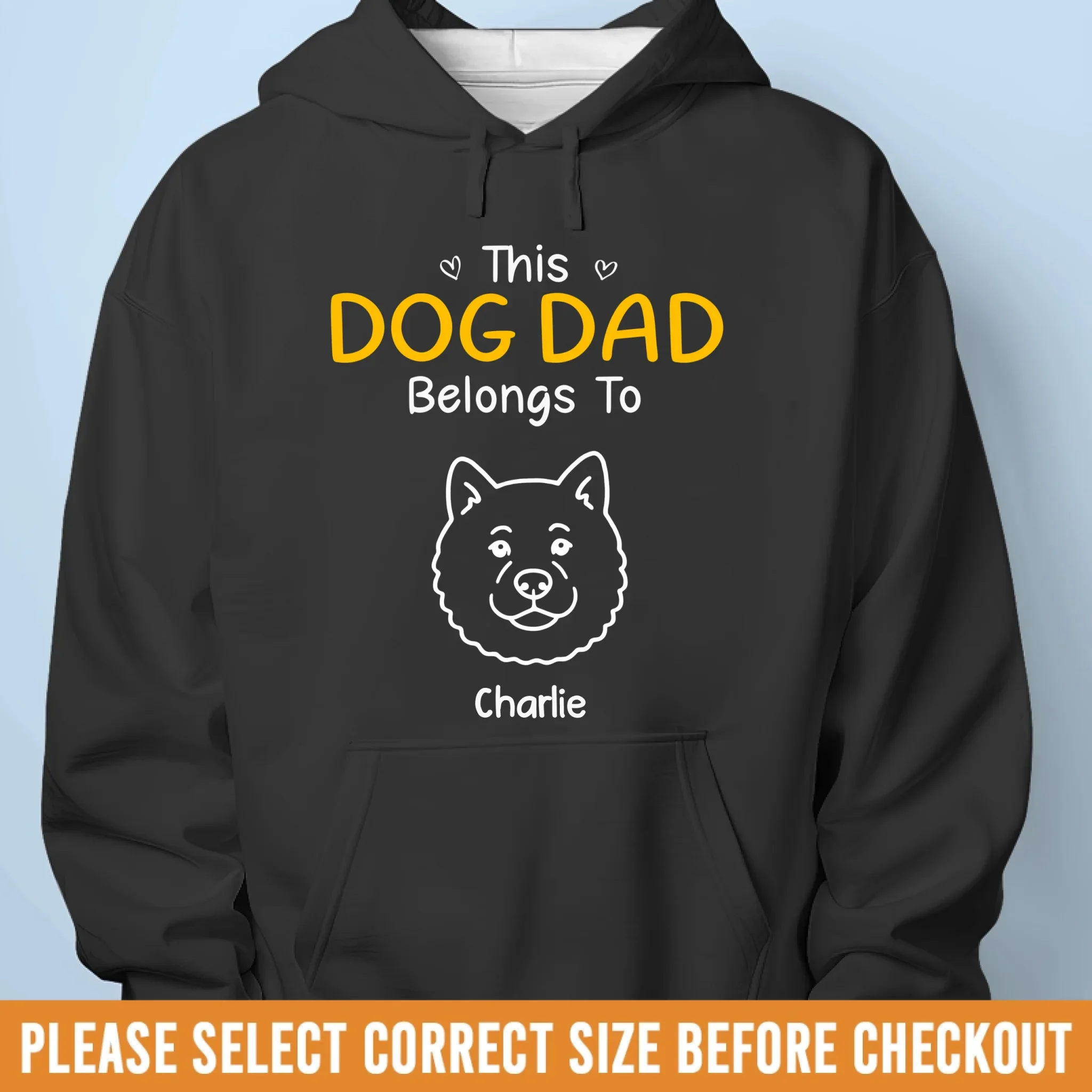 Custom Unisex T-shirt, Premium T-shirt, Hoodie - Personalized Birthday Gifts For Dog Lovers, Dog Dad And Mom, Cat Owners - My Heart Has Pawprints - Image 9