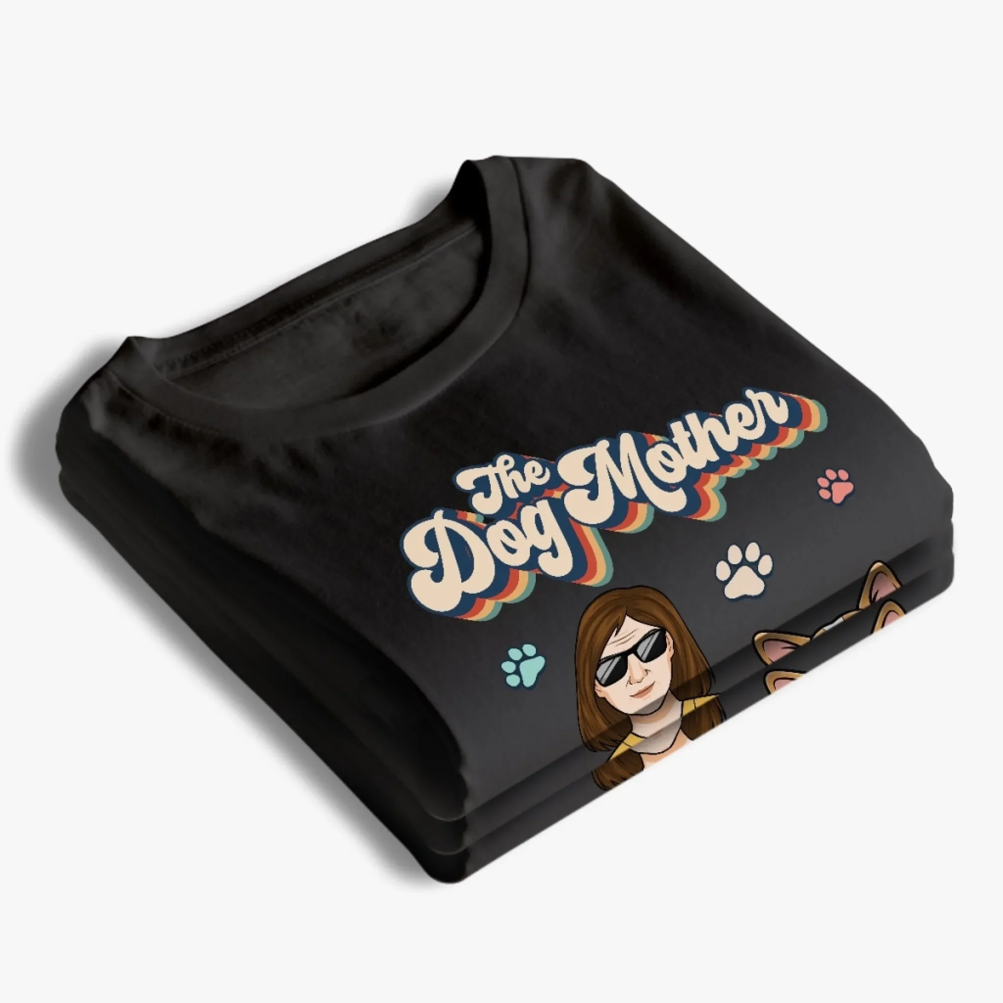 Custom Unisex T-shirt, Premium T-shirt, Hoodie - Personalized Birthday Gifts For Dog Lovers, Dog Dad And Mom - Dog Mom Attitude - Image 4