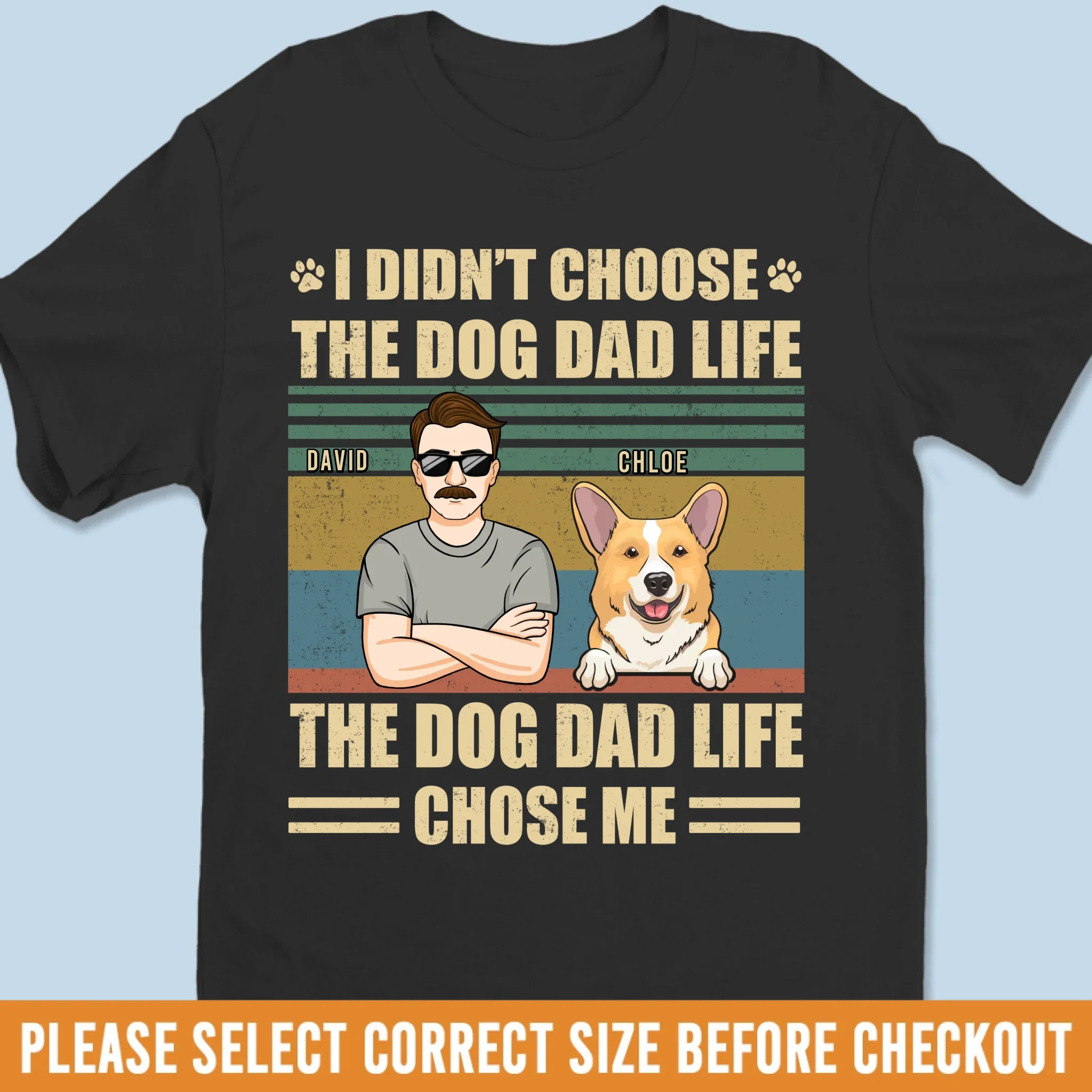Custom Unisex T-shirt, Premium T-shirt, Hoodie - Personalized Birthday Gifts For Dog Lovers, Dog Dad And Mom - Just A Man And His Mischief Team - Image 6