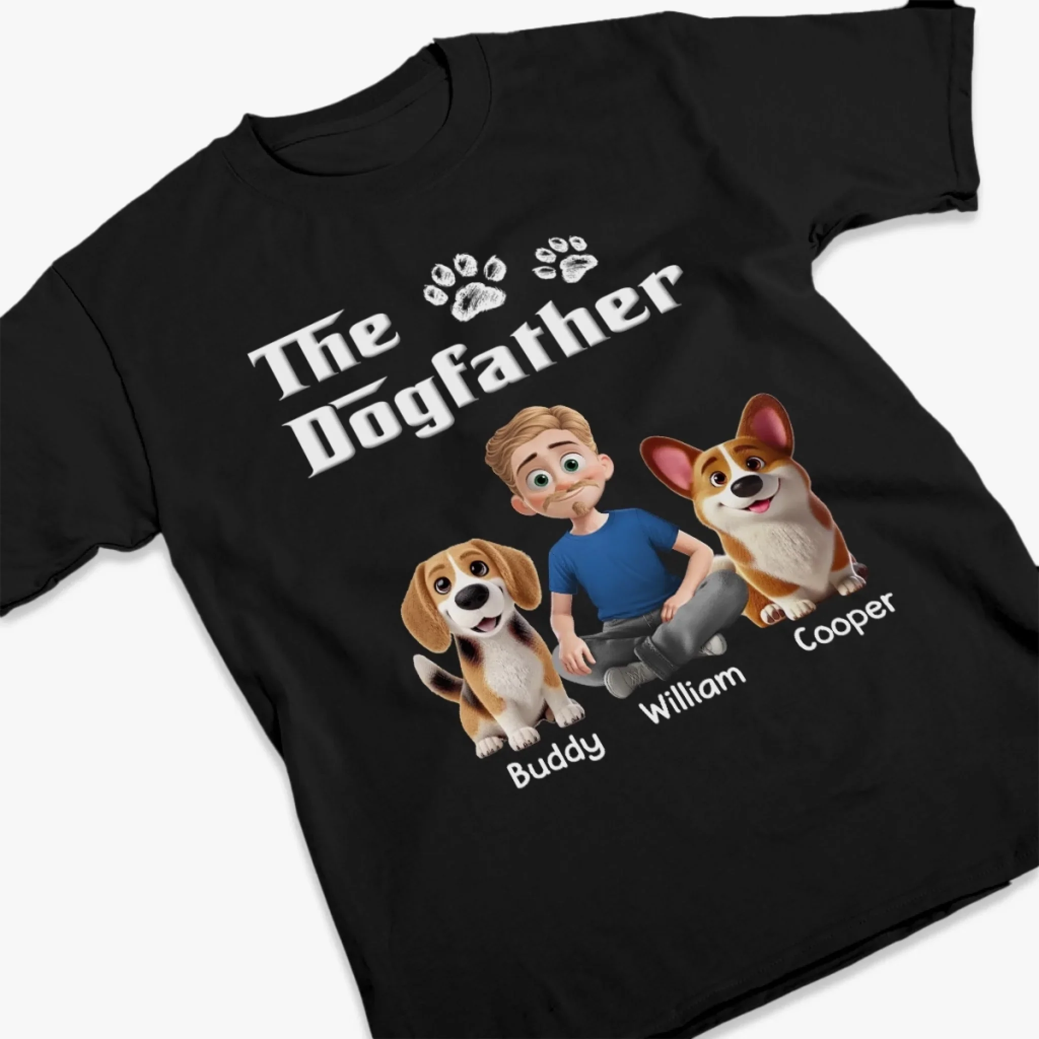 Custom Unisex T-shirt, Premium T-shirt, Hoodie - Personalized Birthday Gifts For Dog Lovers, Dog Dad And Mom - Master Of Mutts - Image 3