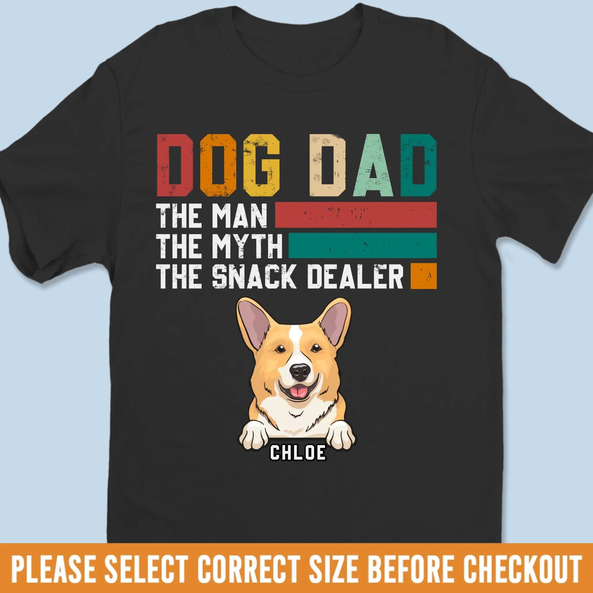 Custom Unisex T-shirt, Premium T-shirt, Hoodie - Personalized Birthday Gifts For Dog Lovers, Dog Dad And Mom - Official Treat Distributor - Image 6
