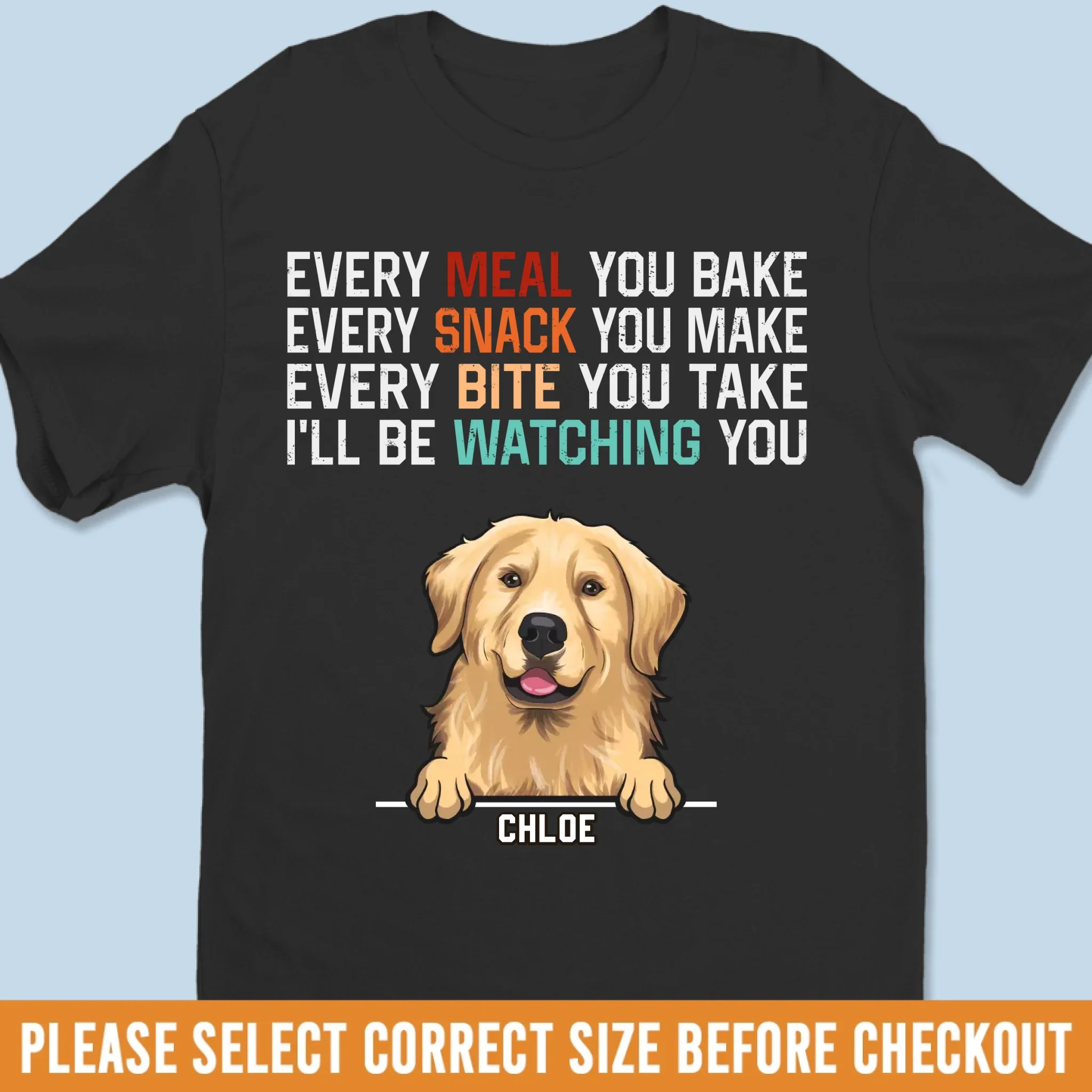 Custom Unisex T-shirt, Premium T-shirt, Hoodie - Personalized Birthday Gifts For Dog Lovers, Dog Dad And Mom - Personal Crumb Detector - Image 2