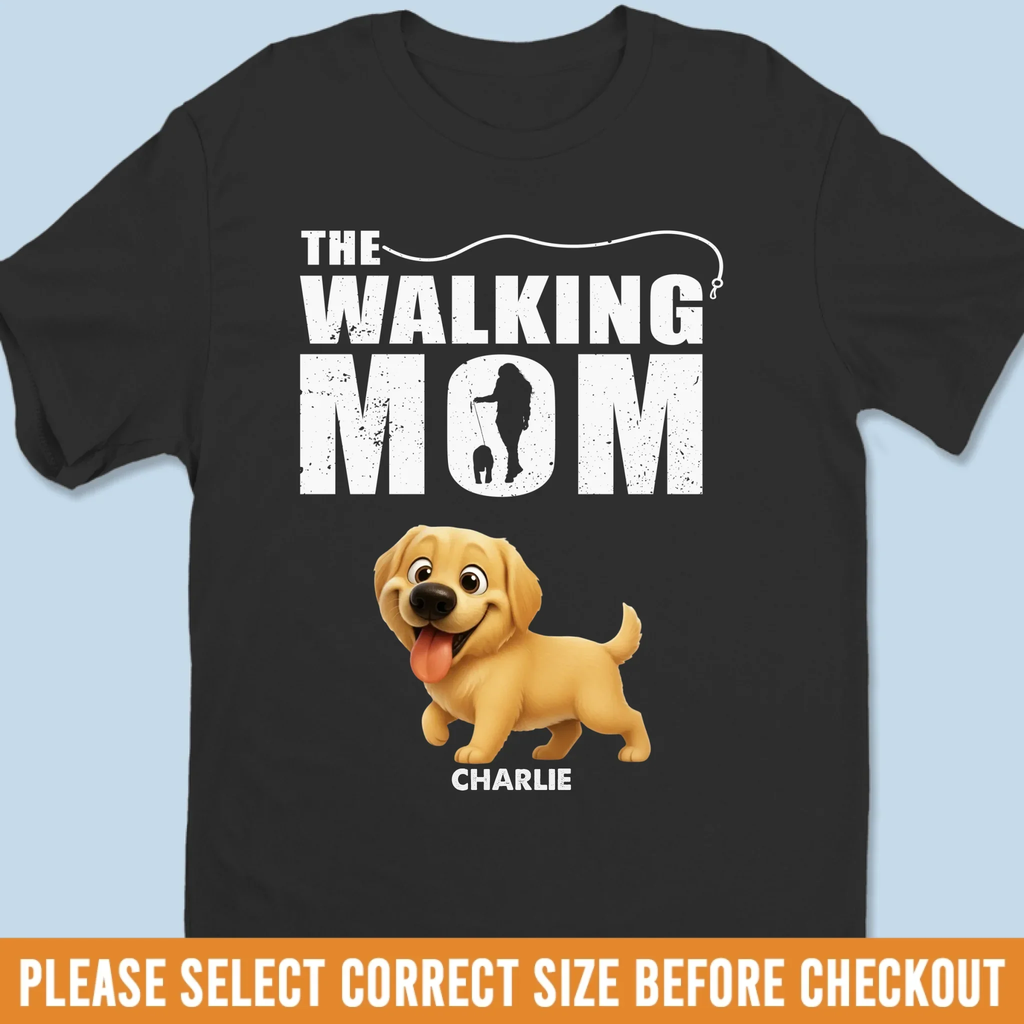 Custom Unisex T-shirt, Premium T-shirt, Hoodie - Personalized Birthday Gifts For Dog Lovers, Dog Dad And Mom - Proud Member Of The Walk Squad - Image 6