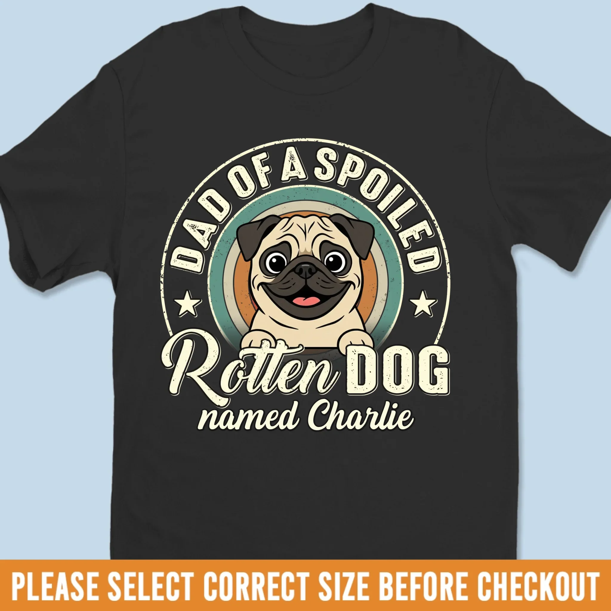 Custom Unisex T-shirt, Premium T-shirt, Hoodie - Personalized Birthday Gifts For Dog Lovers, Dog Dad And Mom - Spoiled Dog Energy - Image 6