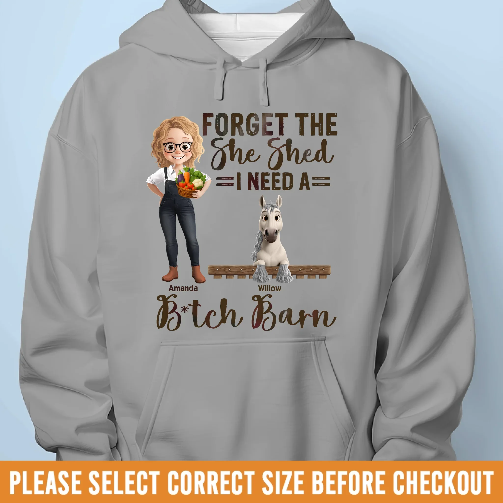 Custom Unisex T-shirt, Premium T-shirt, Hoodie - Personalized Birthday Gifts For Men And Women, Horse Lovers - Life Is Good But Horses Make It Better - Image 7
