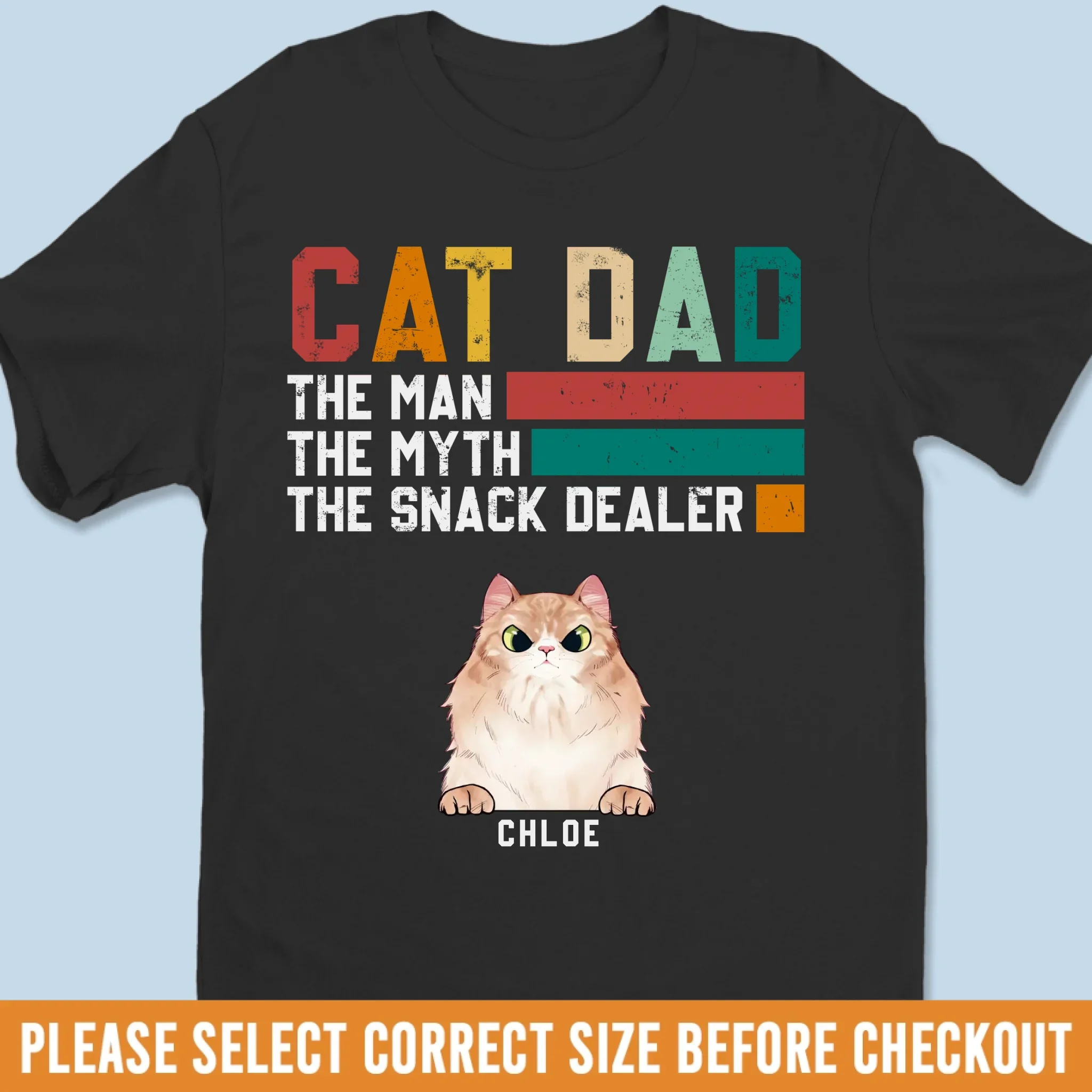 Custom Unisex T-shirt, Premium T-shirt, Hoodie - Personalized Christmas Birthday Gifts For Cat Lovers, Cat Mom And Dad - Professional Treat Negotiator - Image 2