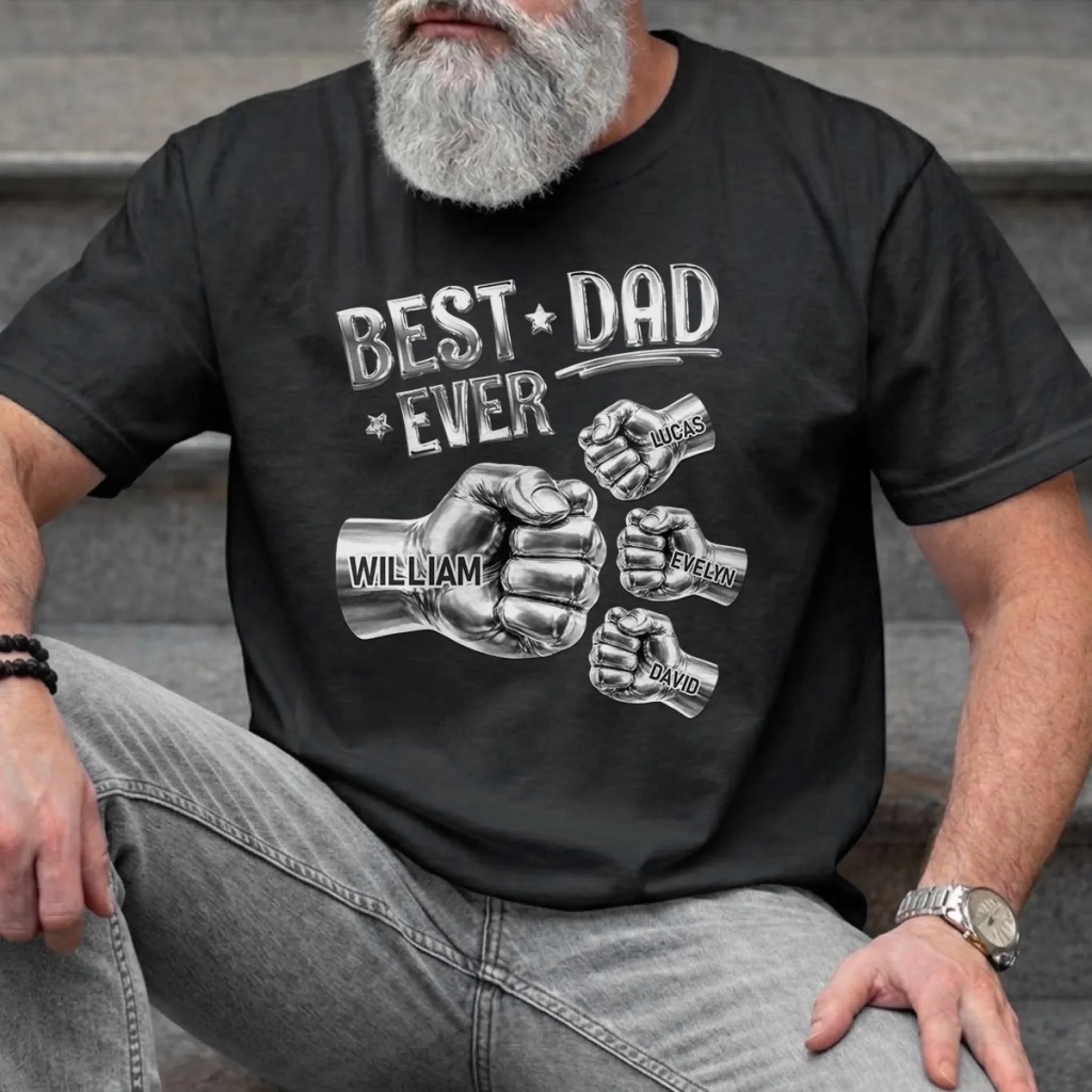 Custom Unisex T-shirt, Premium T-shirt, Hoodie - Personalized Father's Day Birthday Gifts For Dad, Grandpa - Always My Pride - Image 2
