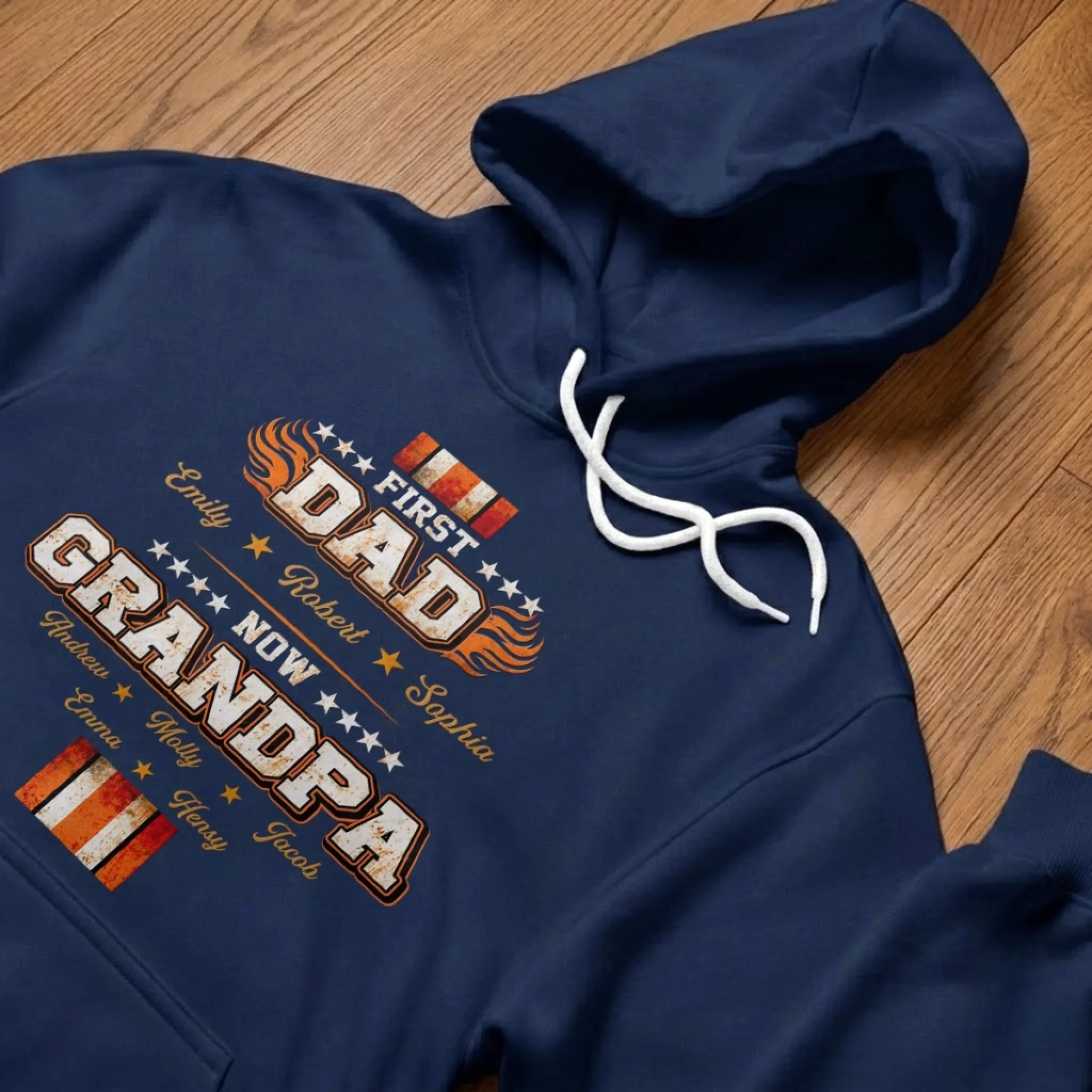 Custom Unisex T-shirt, Premium T-shirt, Hoodie - Personalized Father's Day Birthday Gifts For Dad, Grandpa - Dad Always Shows The Way - Image 5