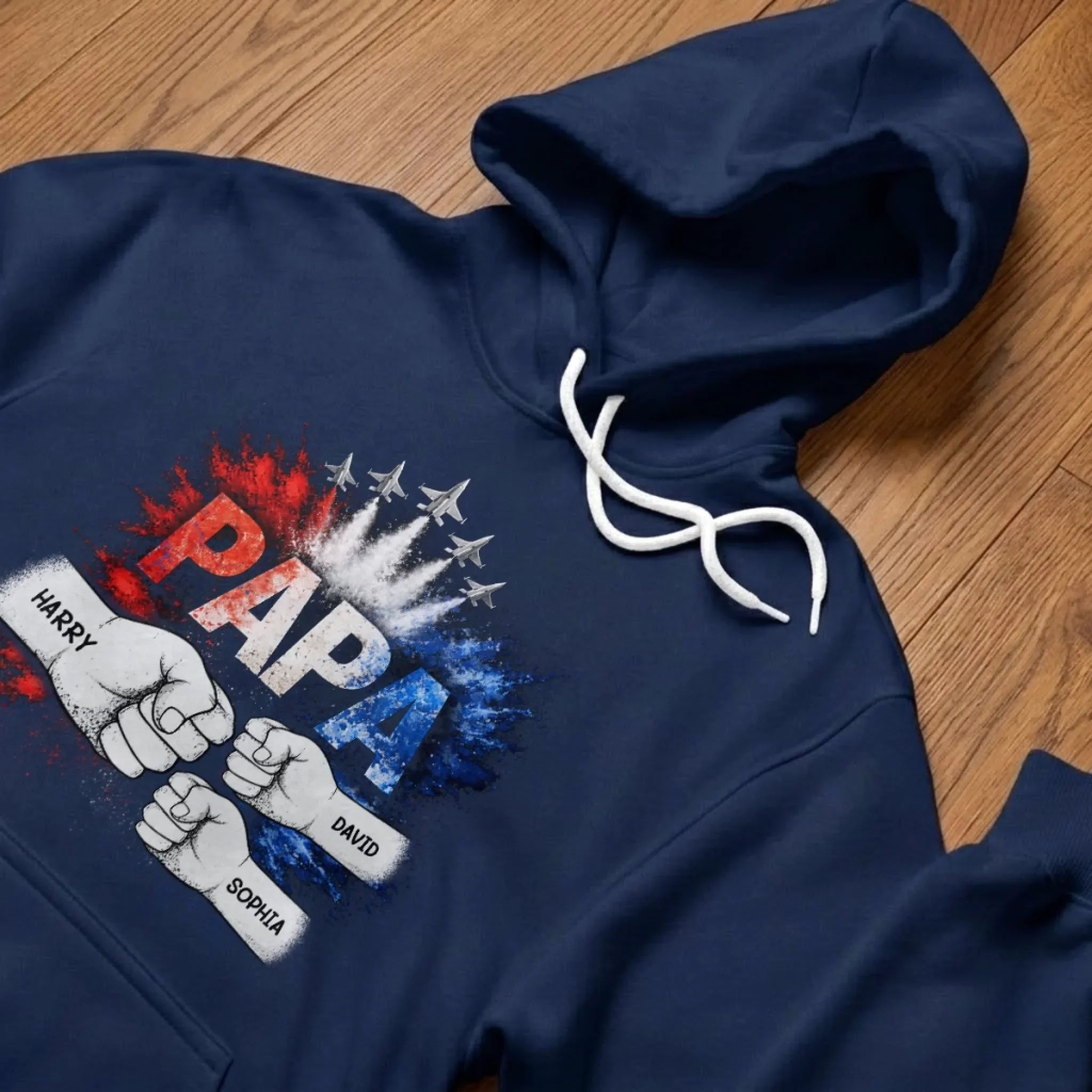 Custom Unisex T-shirt, Premium T-shirt, Hoodie - Personalized Father's Day Birthday Gifts For Dad, Grandpa - King Of The Family - Image 5