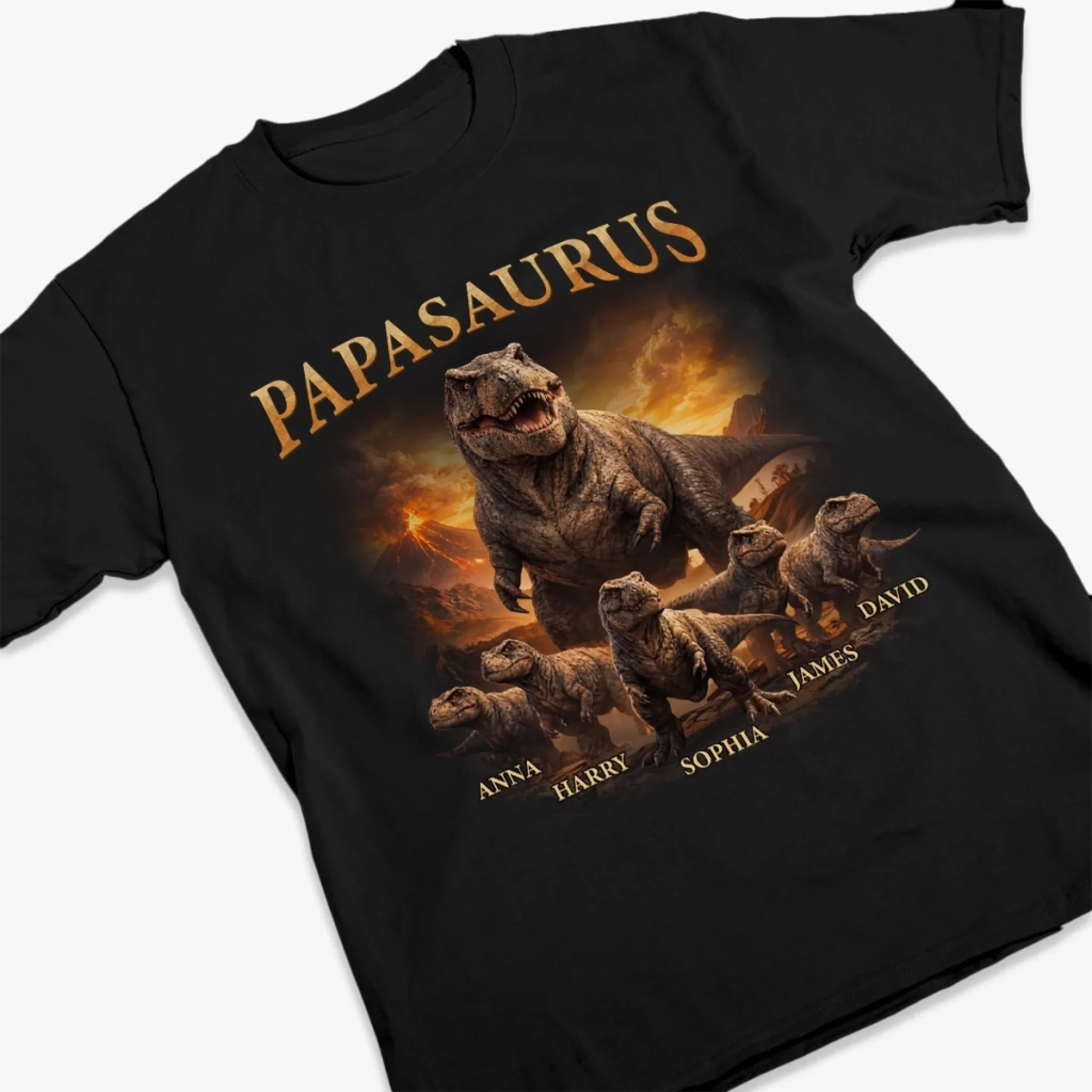 Custom Unisex T-shirt, Premium T-shirt, Hoodie - Personalized Father's Day Birthday Gifts For Dad, Grandpa - My First Hero My Forever Dad - Image 3