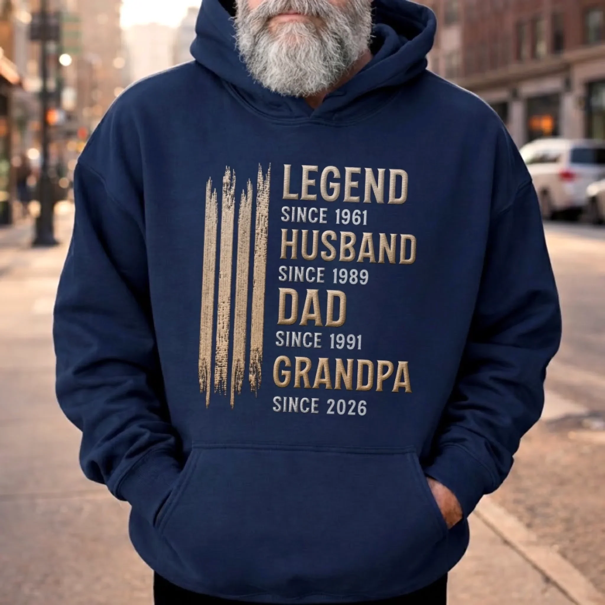 Custom Unisex T-shirt, Premium T-shirt, Hoodie - Personalized Father's Day Birthday Gifts For Dad, Grandpa - Official Dad Mode - Image 4