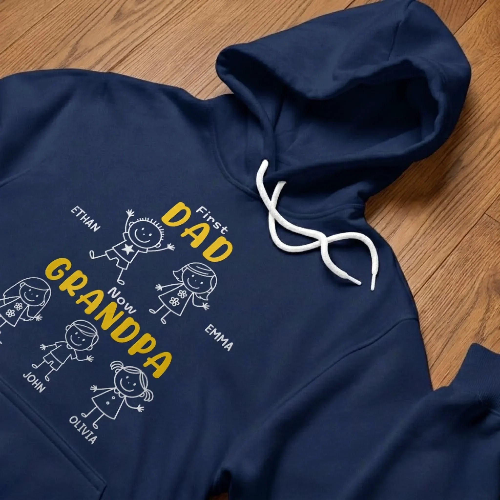 Custom Unisex T-shirt, Premium T-shirt, Hoodie - Personalized Father's Day Birthday Gifts For Dad, Grandpa - The Coolest Grandpa Ever - Image 5