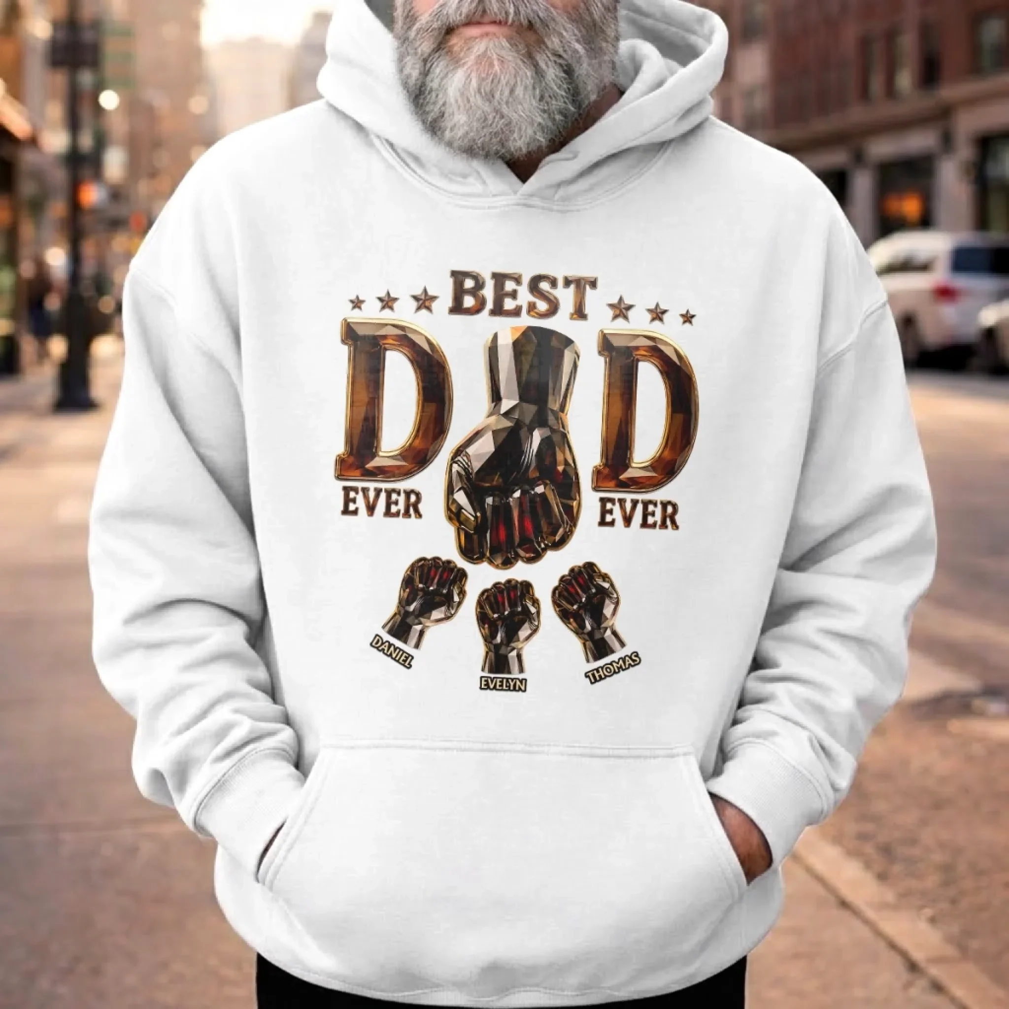 Custom Unisex T-shirt, Premium T-shirt, Hoodie - Personalized Father's Day Gifts For Dad, Grandpa - The Real Family MVP - Image 5