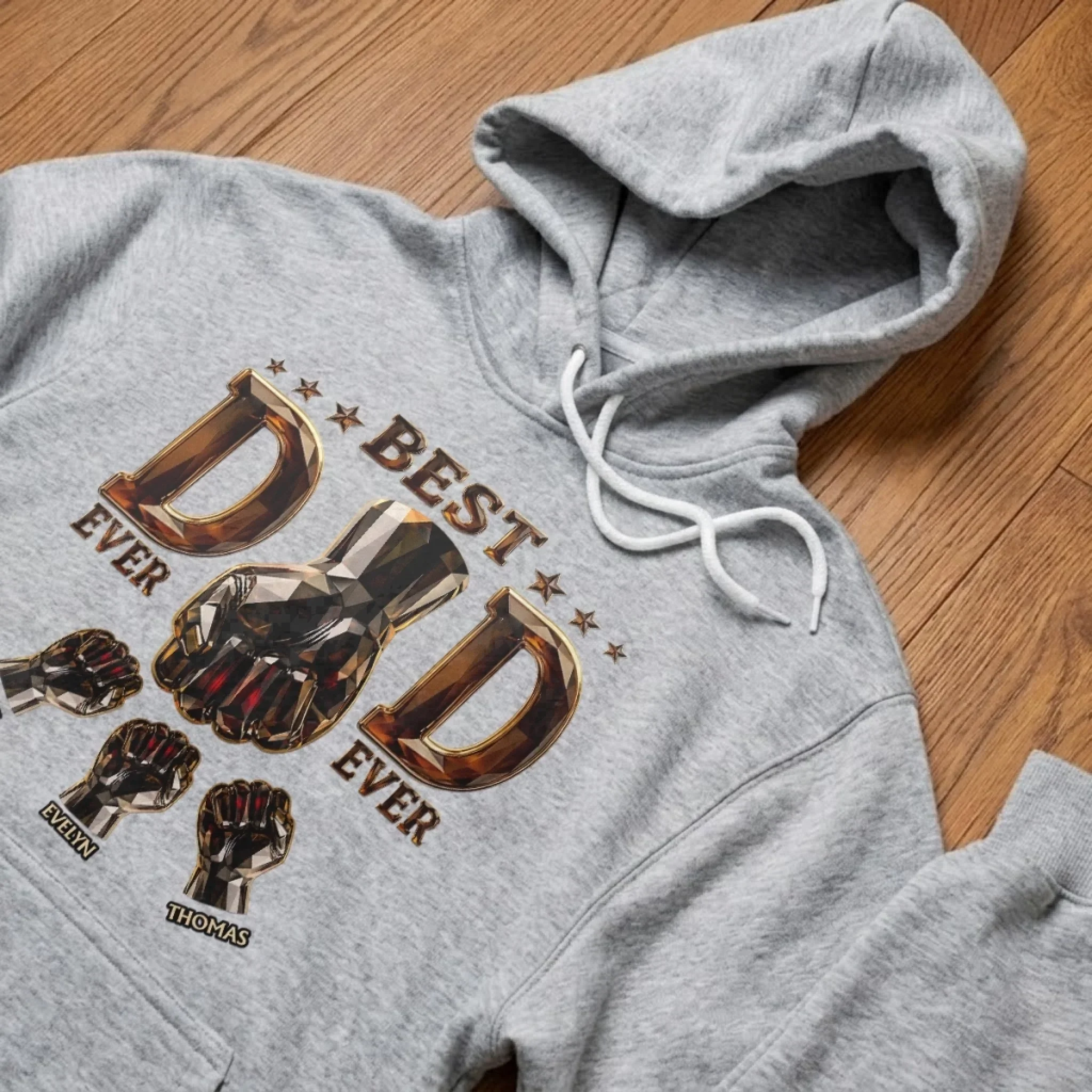 Custom Unisex T-shirt, Premium T-shirt, Hoodie - Personalized Father's Day Gifts For Dad, Grandpa - The Real Family MVP - Image 6