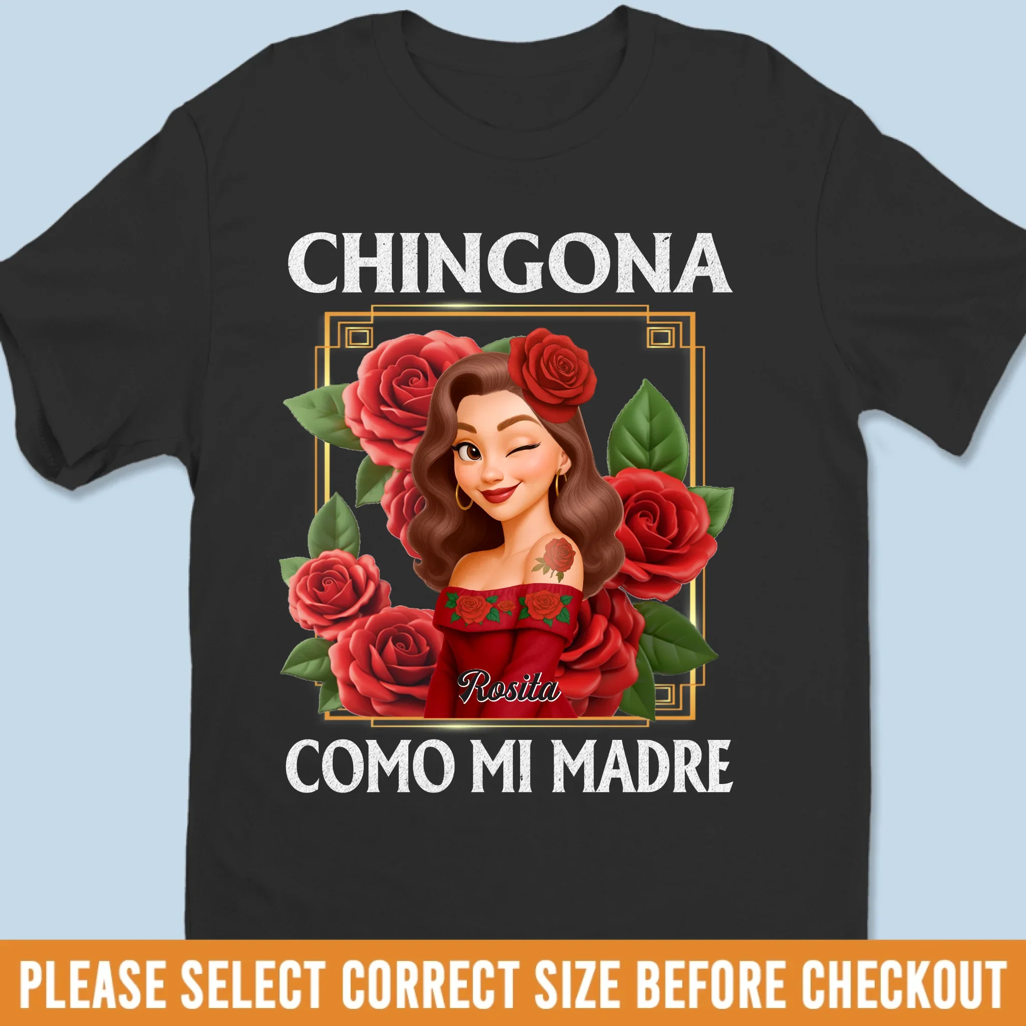 Custom Unisex T-shirt, Premium T-shirt, Hoodie - Personalized Hispanic Month Birthday Gifts For Hispanics And Latinos, Women - Roses Are Red, Attitude Is Hotter - Image 6