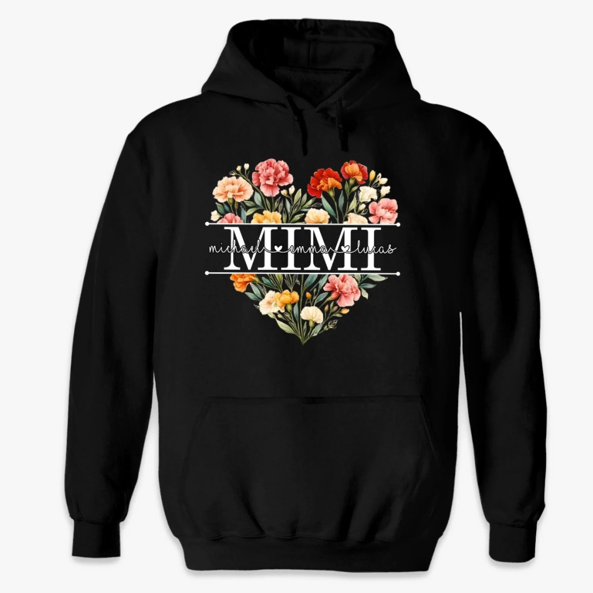 Custom Unisex T-shirt, Premium T-shirt, Hoodie - Personalized Mother's Day Birthday Gifts For Mom, Grandma - Family Is Everything - Image 6