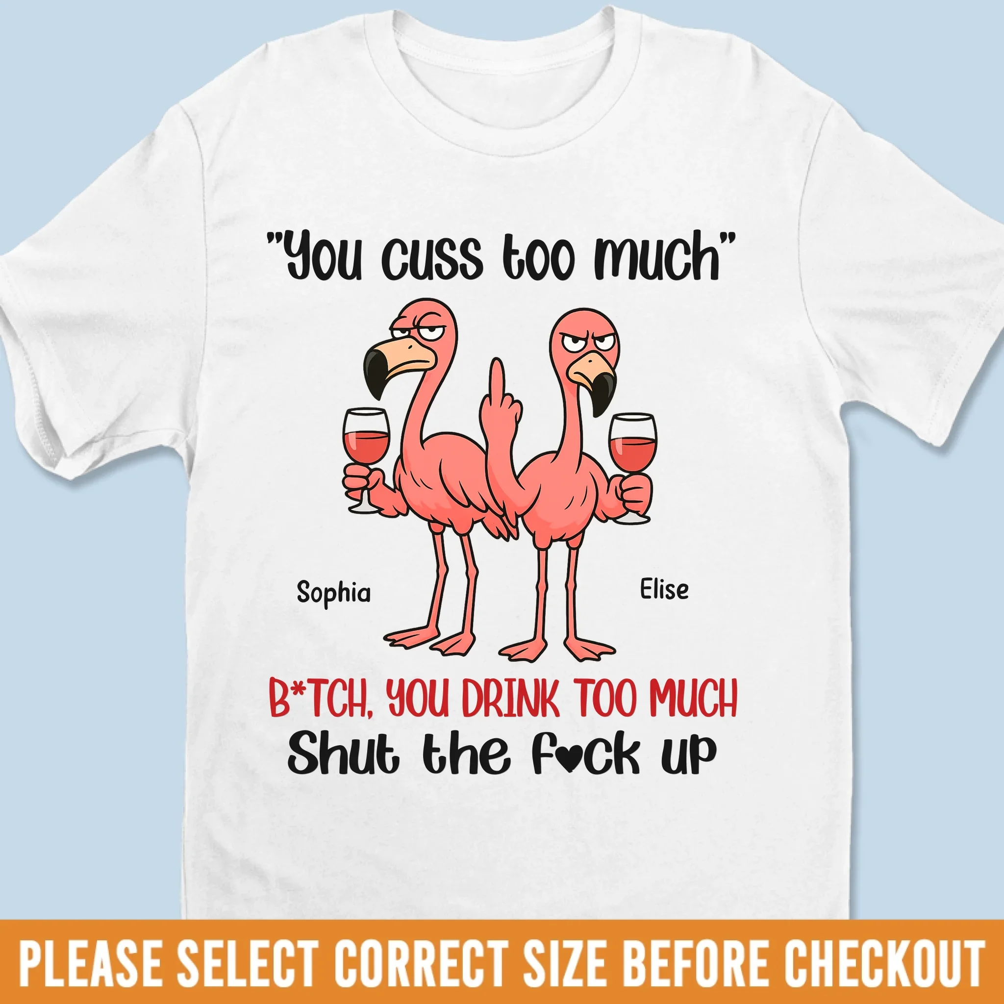 Custom Unisex T-shirt, Premium T-shirt, Hoodie - Personalized Summer Vacation And Travel Gifts For Women - Chosen Sisters, Forever Bonded - Image 7