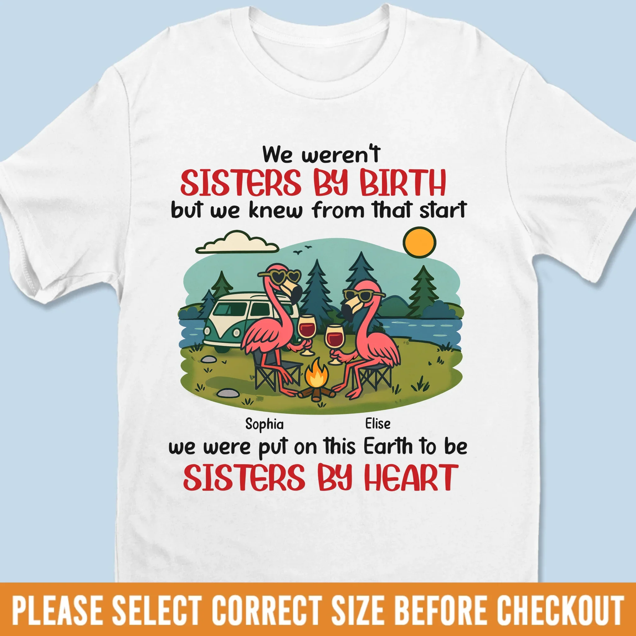 Custom Unisex T-shirt, Premium T-shirt, Hoodie - Personalized Summer Vacation And Travel Gifts For Women - Not By Blood, But By Love - Image 2