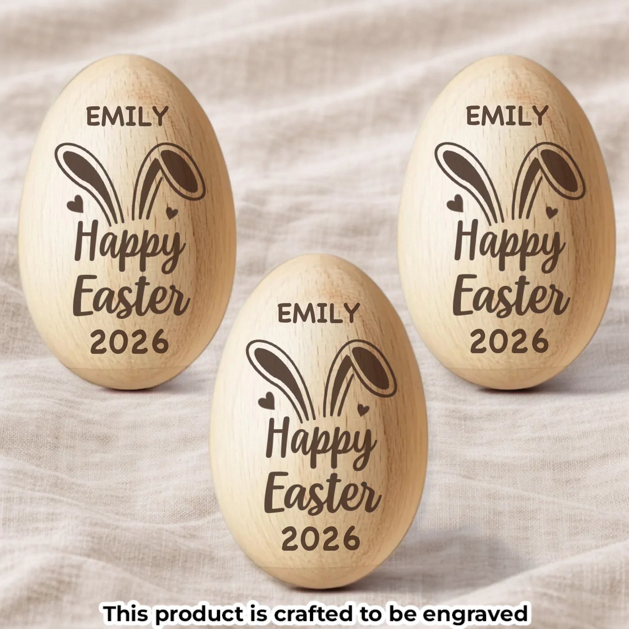 Custom Wooden Egg Shaker - Personalized Easter, Baby Shower, Gender Reveal Gifts For New Moms, New Dads, New Parents - Welcome To The World - Image 4