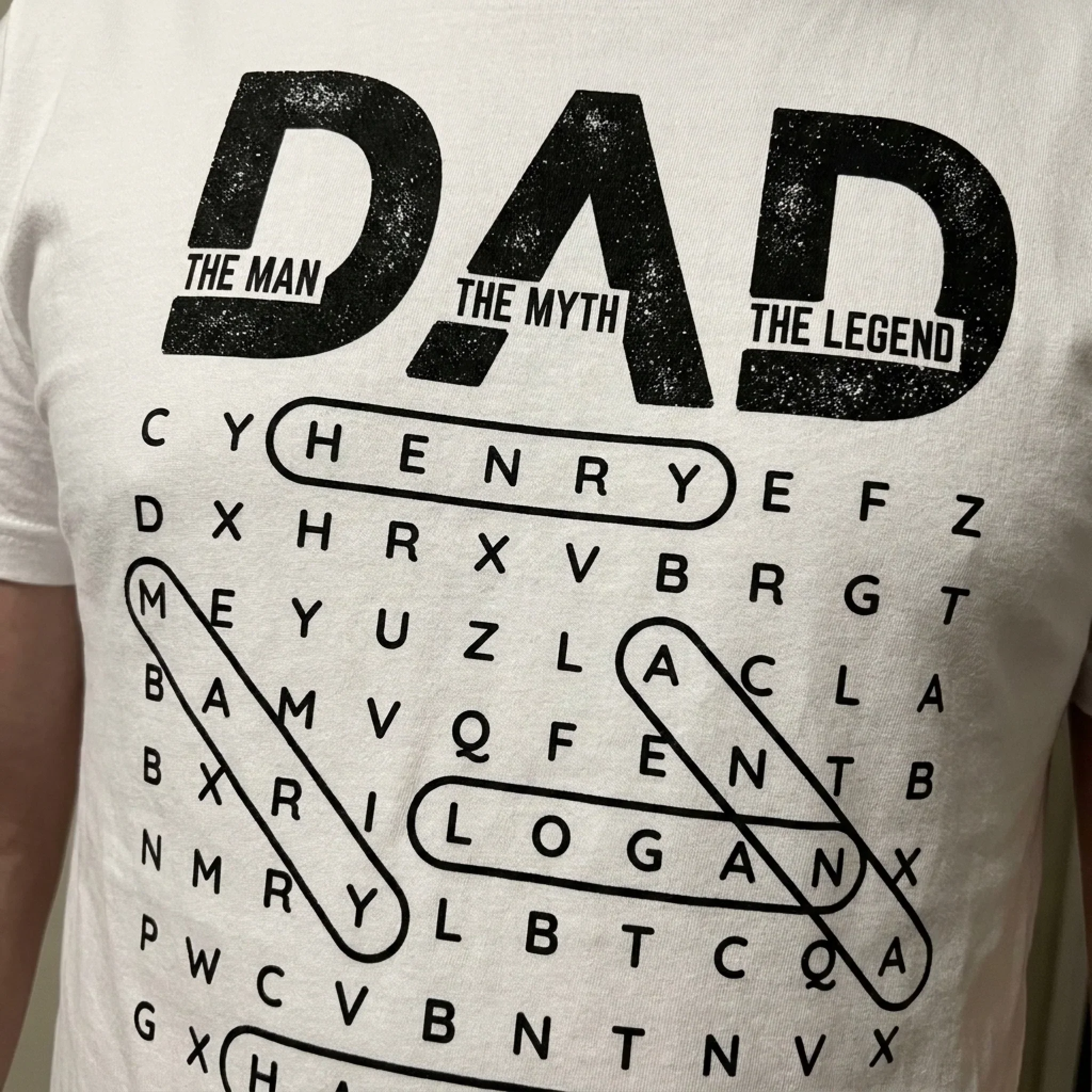 Custom Word Search Puzzle Unisex T-shirt, Premium T-shirt, Hoodie - Personalized Father's Day Birthday Gifts For Dad, Grandpa - Dad Always Leads The Way - Image 5