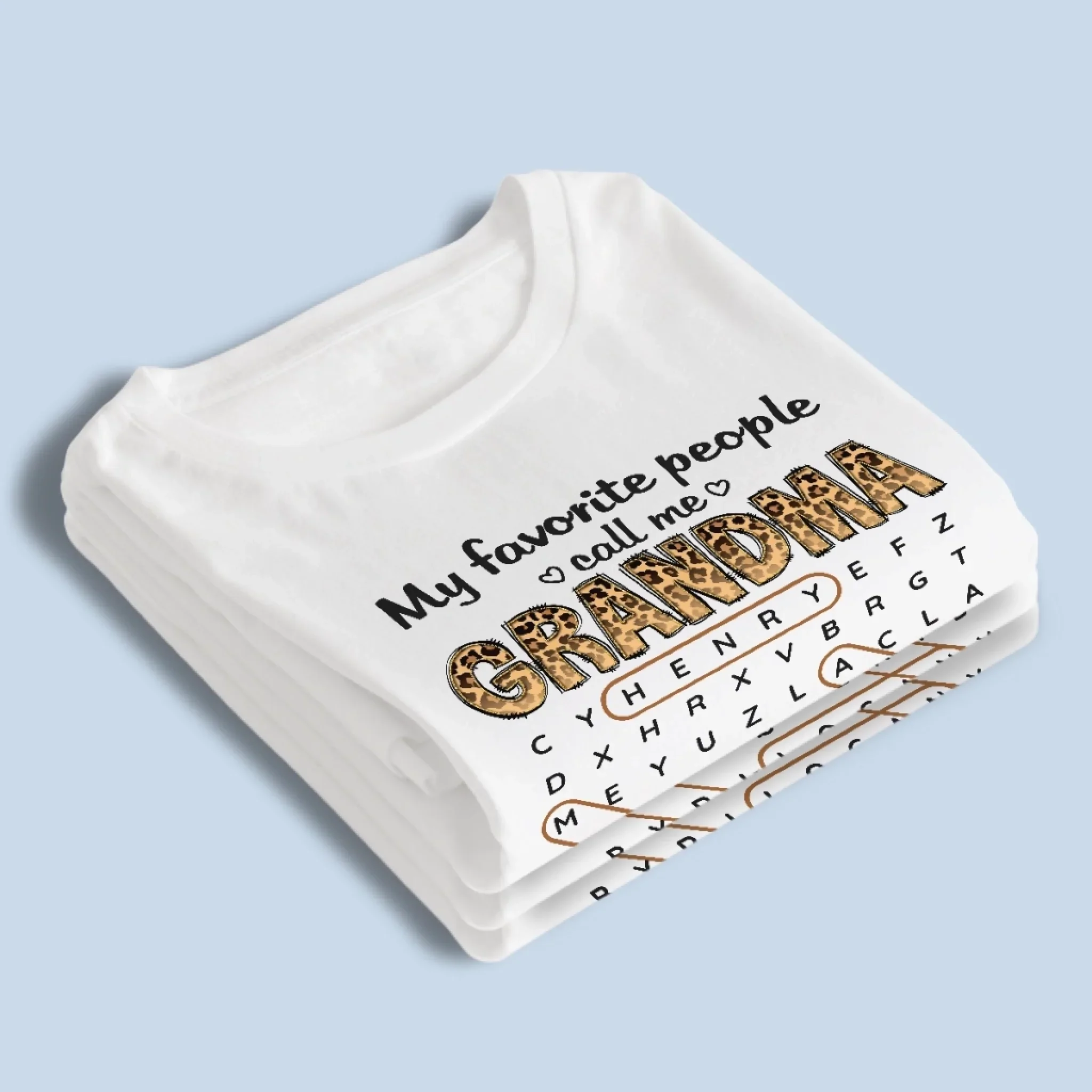 Custom Word Search Puzzle Unisex T-shirt, Premium T-shirt, Hoodie - Personalized Mother's Day Birthday Gifts For Mom, Grandma - Collecting Moments, Not Things - Image 5