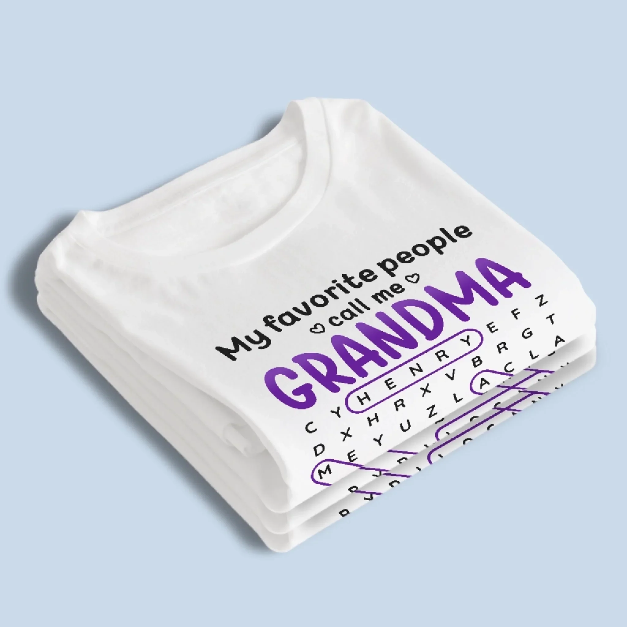 Custom Word Search Puzzle Unisex T-shirt, Premium T-shirt, Hoodie - Personalized Mother's Day Birthday Gifts For Mom, Grandma - The Best Title I’ve Ever Had - Image 5