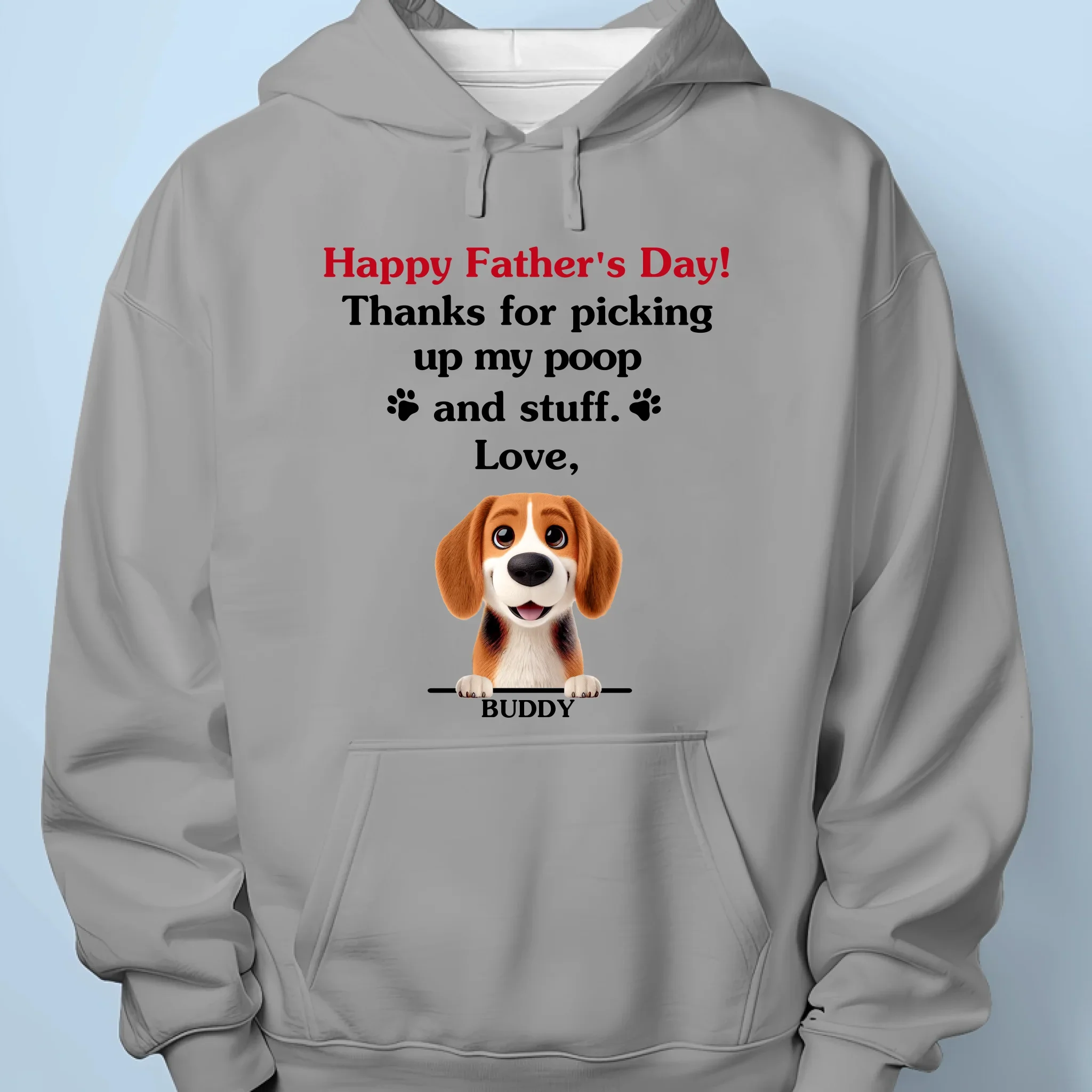 Dad, You’re Paws-itively The Best - Dog Personalized Custom Unisex T-shirt, Premium T-shirt, Hoodie - Father's Day,  Gift For Dad, Pet Owners, Pet Lovers - Image 7