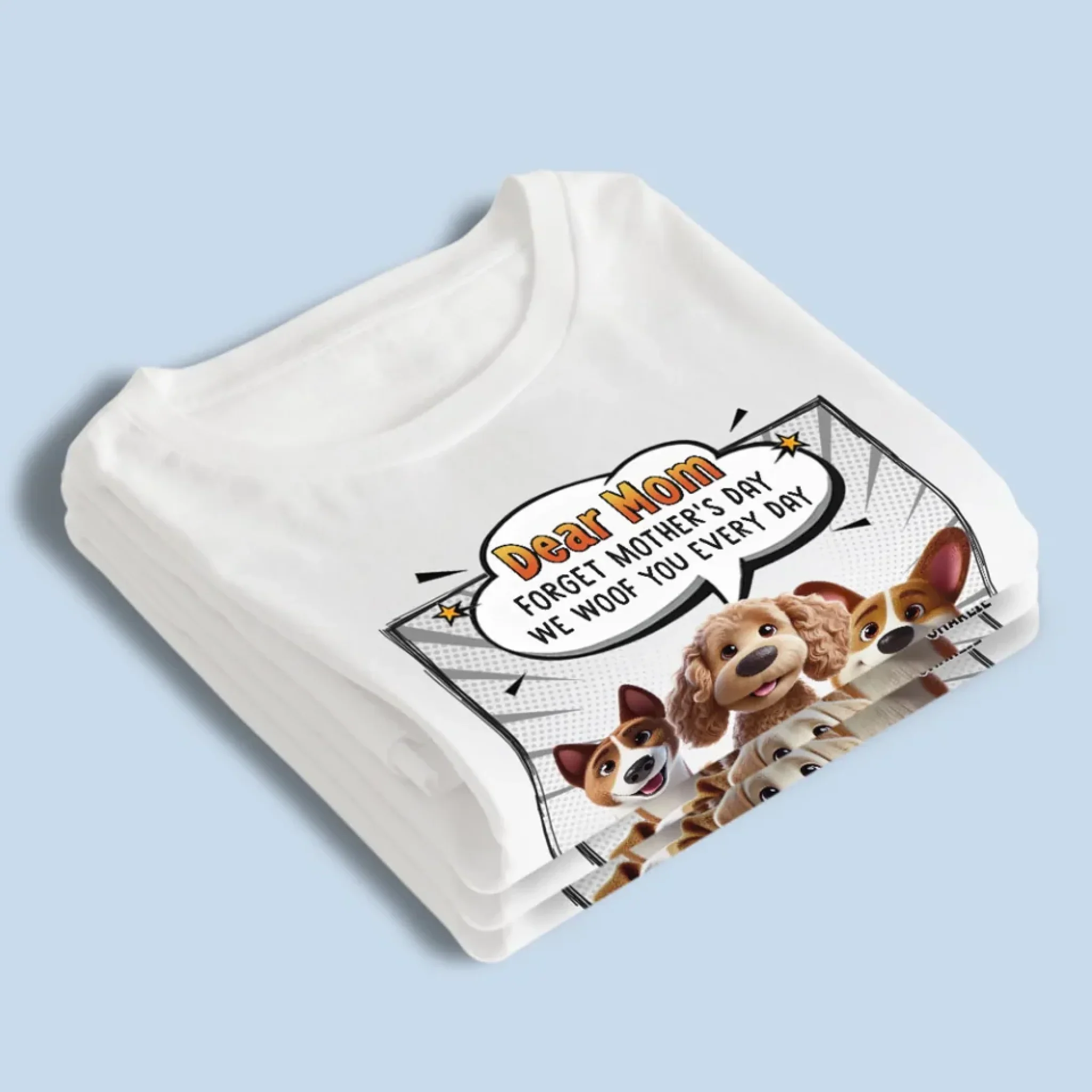 Dear Mom, You’re Pawsome Every Day - Dog Personalized Custom Unisex T-shirt, Premium T-shirt, Hoodie - Gift For Pet Owners, Pet Lovers - Image 4