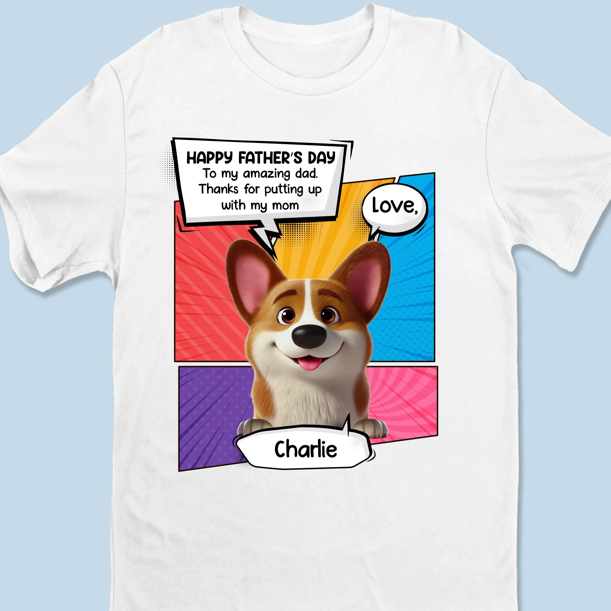 Dog Dad Of The Year - Dog Personalized Custom Unisex T-shirt, Premium T-shirt, Hoodie - Father's Day,  Gift For Dad, Pet Owners, Pet Lovers - Image 6