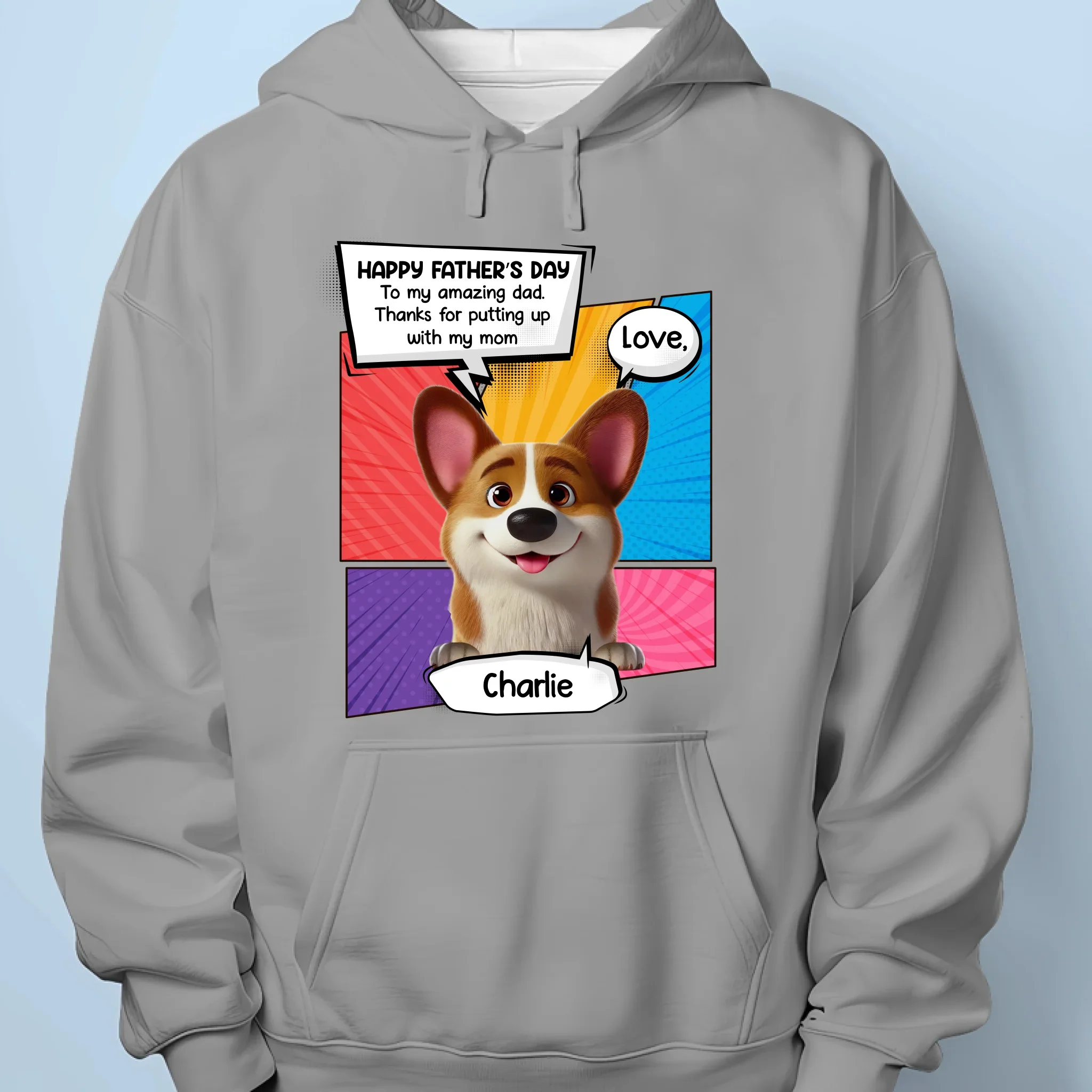 Dog Dad Of The Year - Dog Personalized Custom Unisex T-shirt, Premium T-shirt, Hoodie - Father's Day,  Gift For Dad, Pet Owners, Pet Lovers - Image 7