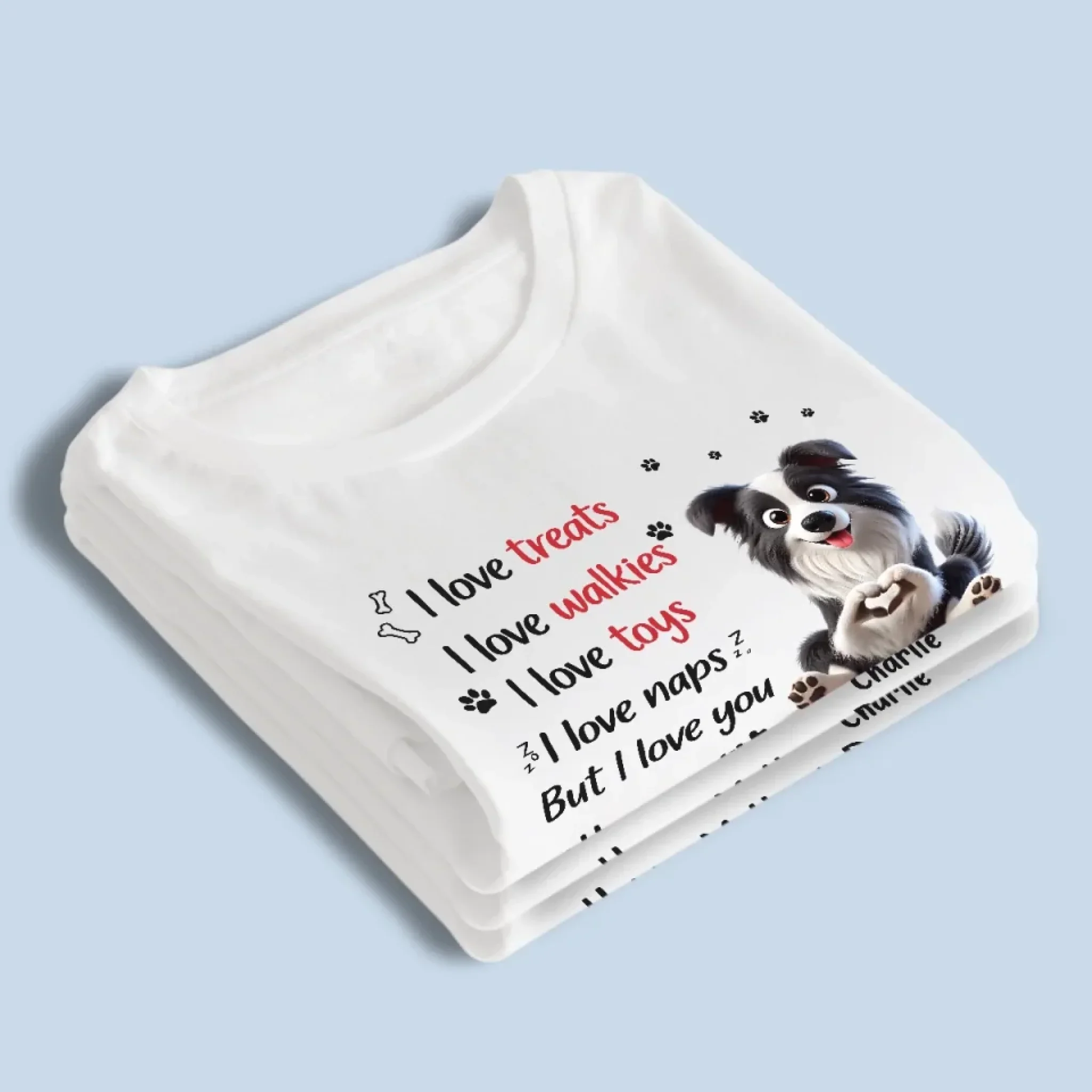 Dog Moms Deserve All The Love - Dog Personalized Custom Unisex T-shirt, Premium T-shirt, Hoodie - Mother's Day, Gift For Pet Owners, Pet Lovers - Image 4