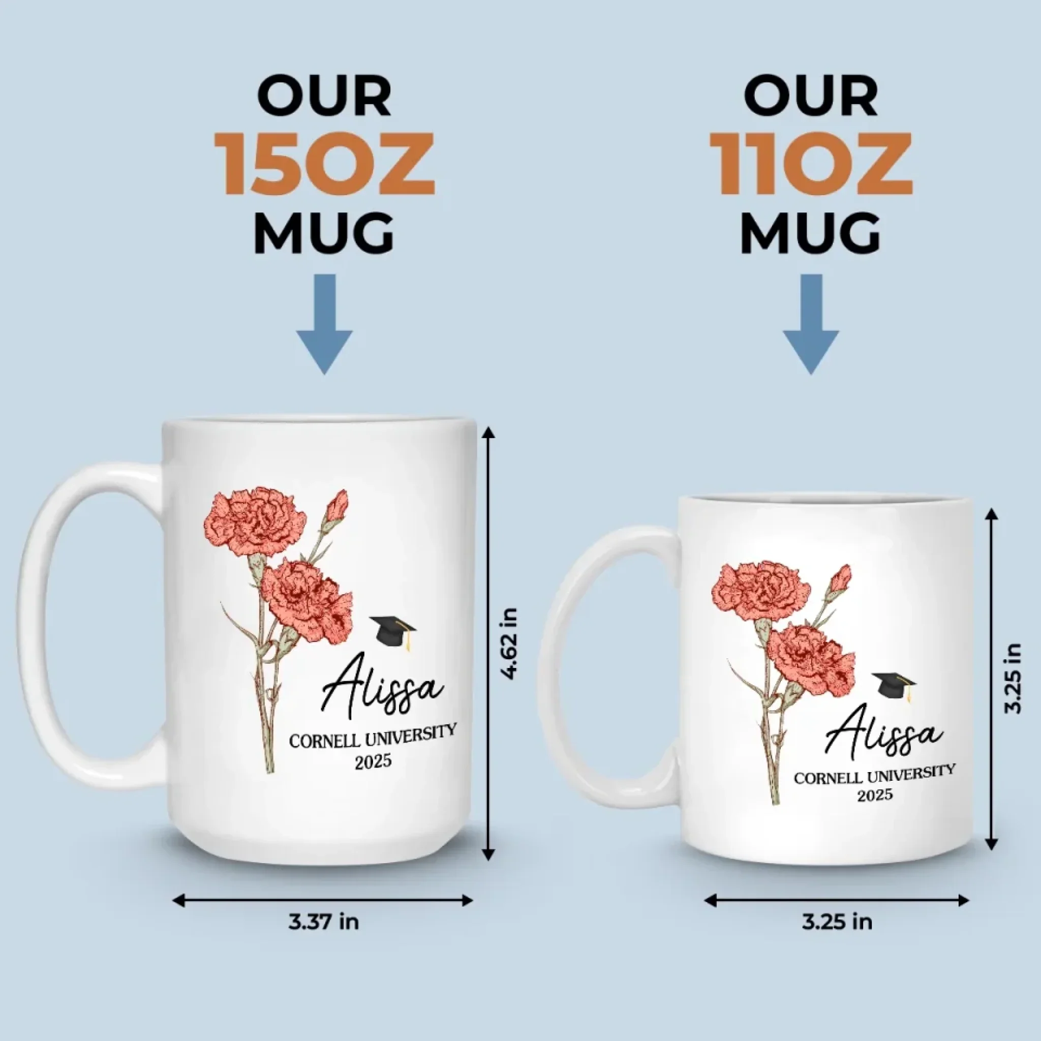 Dream Big, Work Hard, Stay Focused - Family Personalized Custom Mug - Graduation Gift For Family Members, Siblings, Brothers, Sisters - Image 5