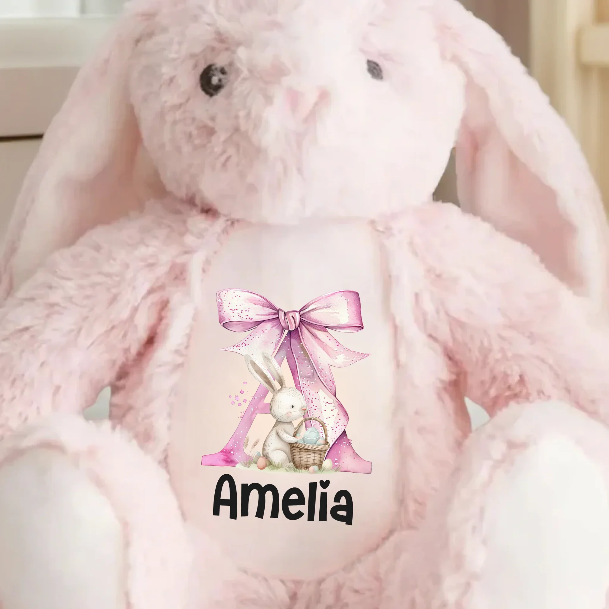 Easter Joy And Blessings From Above - Family Personalized Custom Easter Bunny Plush - Easter Gift For Family Members - Image 4