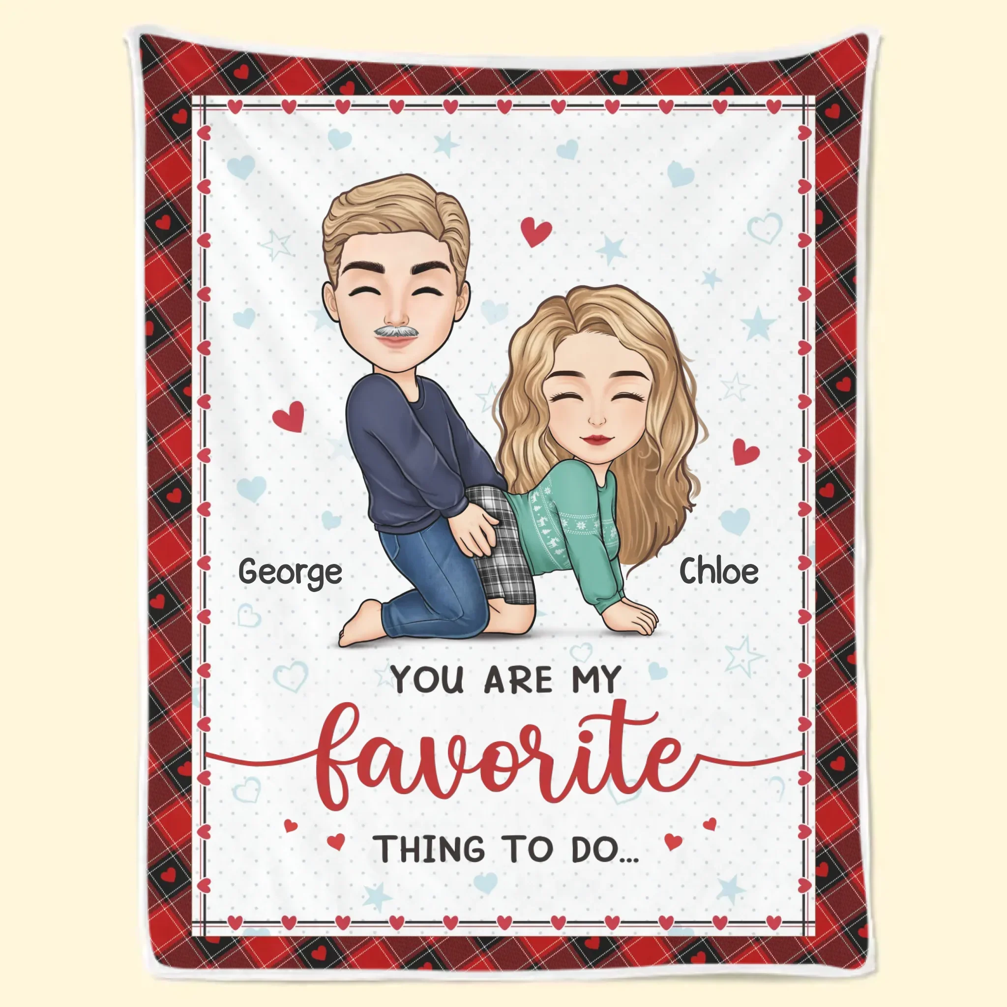 Every Day Is The Best Day When I'm With You - Couple Personalized Custom Blanket - Christmas Gift For Husband Wife, Anniversary - Image 2