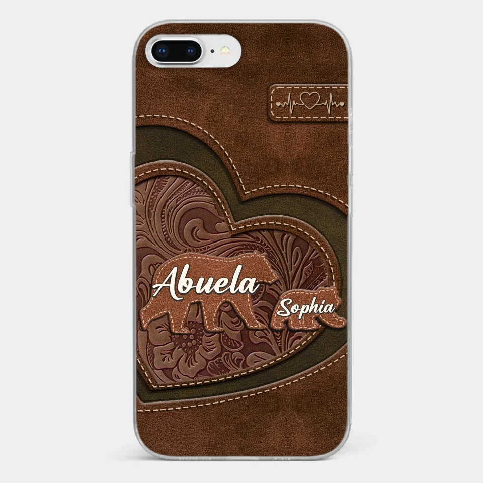 Every Hug From Grandma Felt Like Coming Home - Family Personalized Custom Clear Phone Case - Gift For Mom, Grandma - Image 3