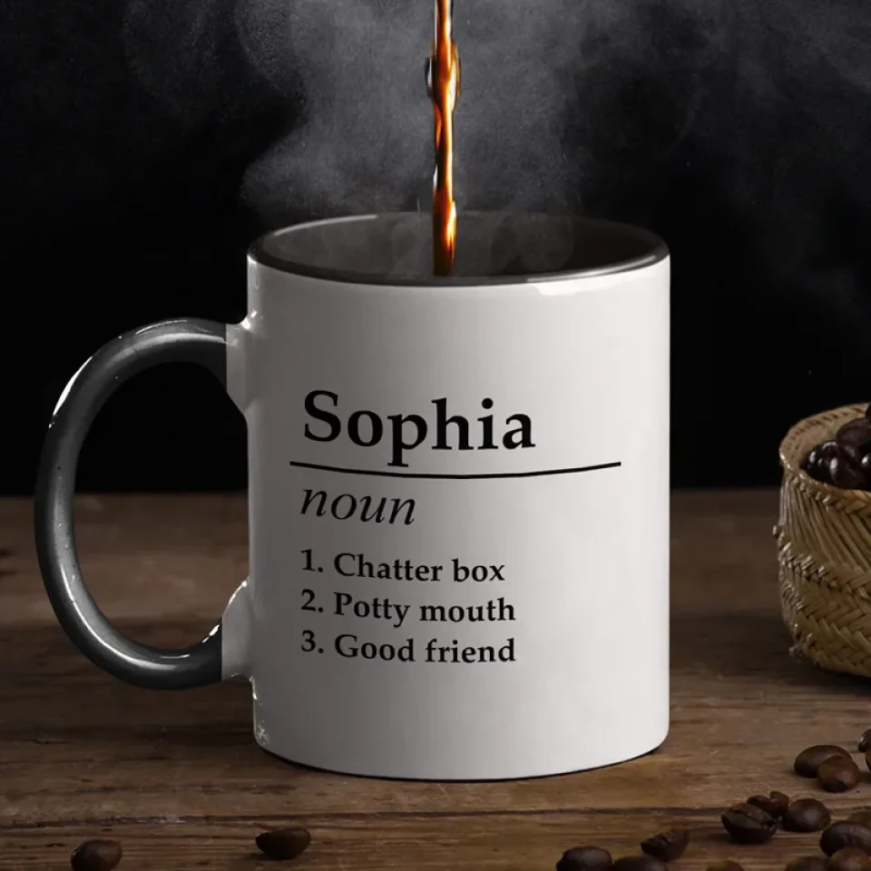 Every Name Has A Meaning, Discover Yours - Bestie Personalized Custom Accent Mug - Christmas Gift For Best Friends, BFF, Sisters - Image 3