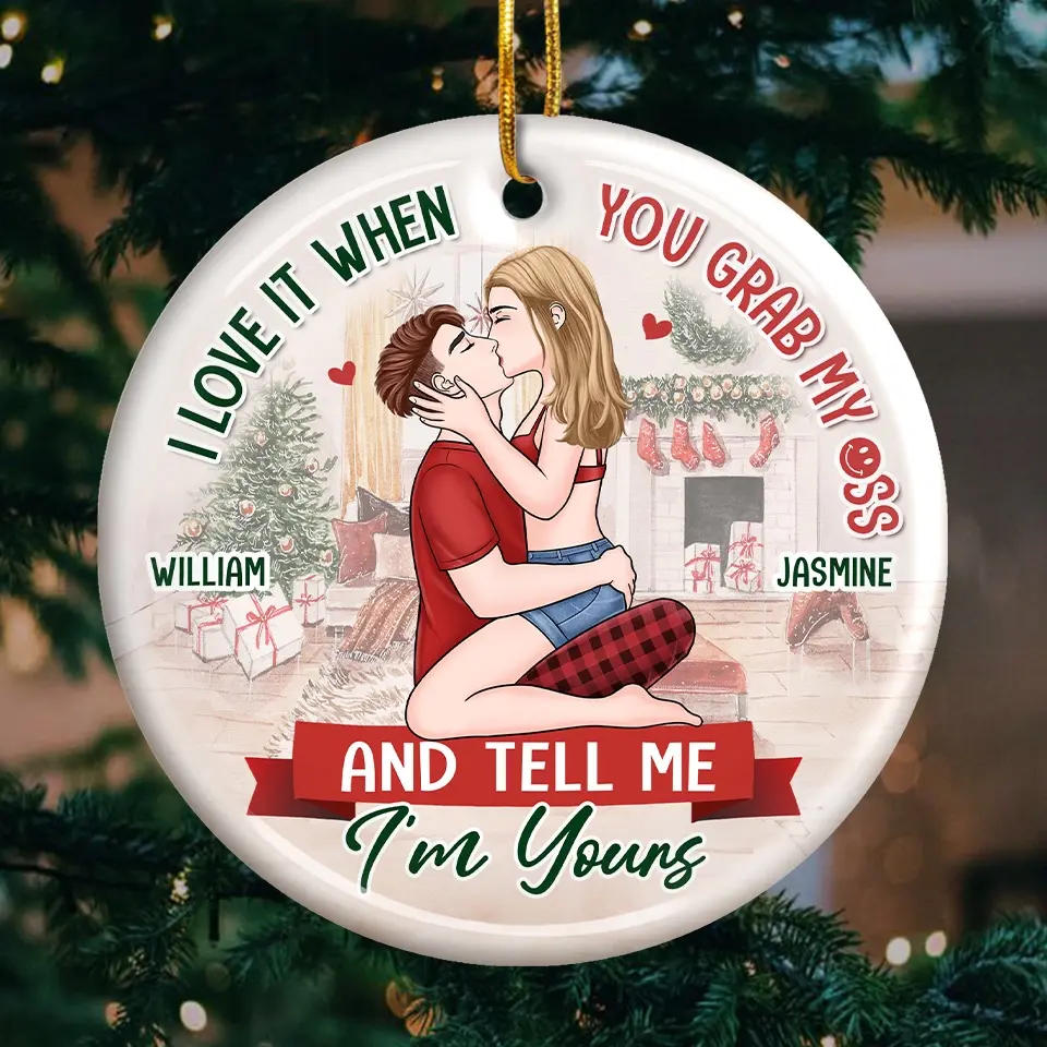 Every Ornament Holds A Piece Of Our Love - Couple Personalized Custom Ornament - Ceramic Round Shaped - Christmas Gift For Husband Wife, Anniversary