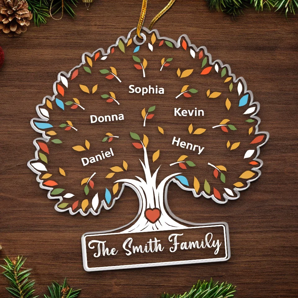 Every Smile With Family Is A Precious Gift - Family Personalized Custom Ornament - Acrylic Custom Shaped - Christmas Gift For Family Members - Image 5