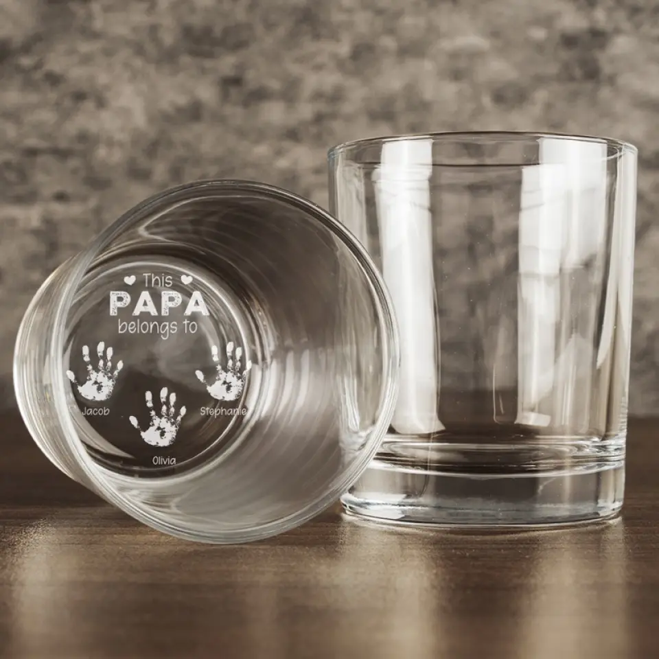 Everyone Needs A House To Live In - Family Personalized Custom Whiskey Glass - Father's Day, Gift For Dad, Grandpa - Image 5