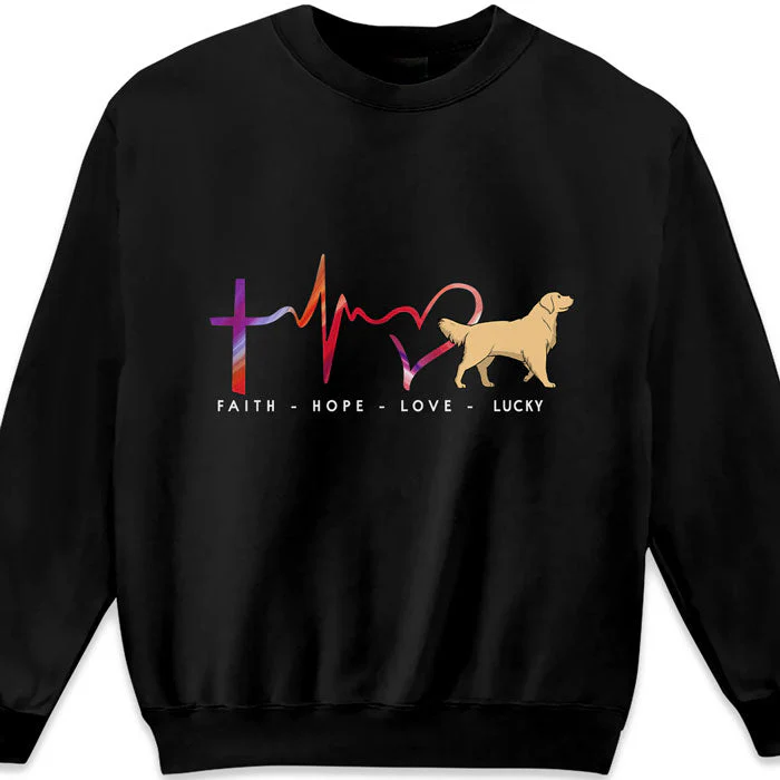 Faith, Hope And Love - Dog Personalized Custom Unisex T-shirt, Hoodie, Sweatshirt - Christmas Gift For Pet Owners, Pet Lovers - Image 4