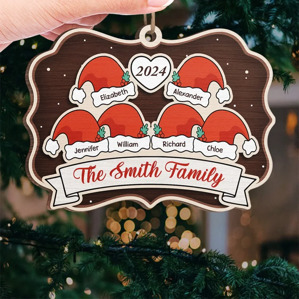 Family And Love Are The True Gifts Of Christmas - Family Personalized Custom Ornament - Wood Custom Shaped - Christmas Gift For Family Members - Image 4